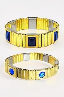 Bio Magnetic Bracelet For Men & Women/Blood Pressure Metal Chain/High Power Magnet/Energy Maintain/Blood Circulation & Therapy/Pain Relief/Pack of 2 Pis.