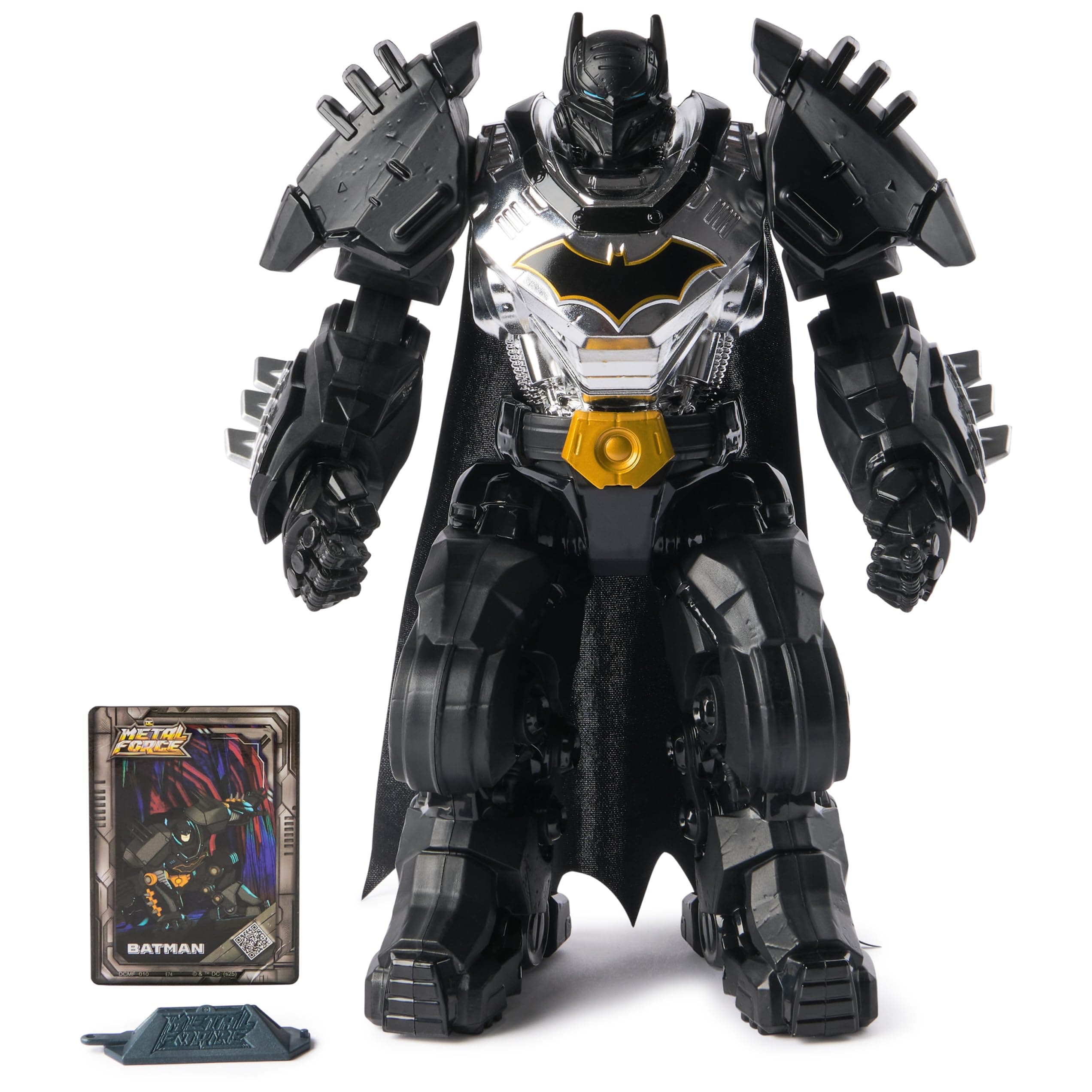 DC Comics, Metal Force Batman Action Figure, 30-cm Extra Large Super Hero Collectible Kids’ Toys for Boys and Girls Aged 4+