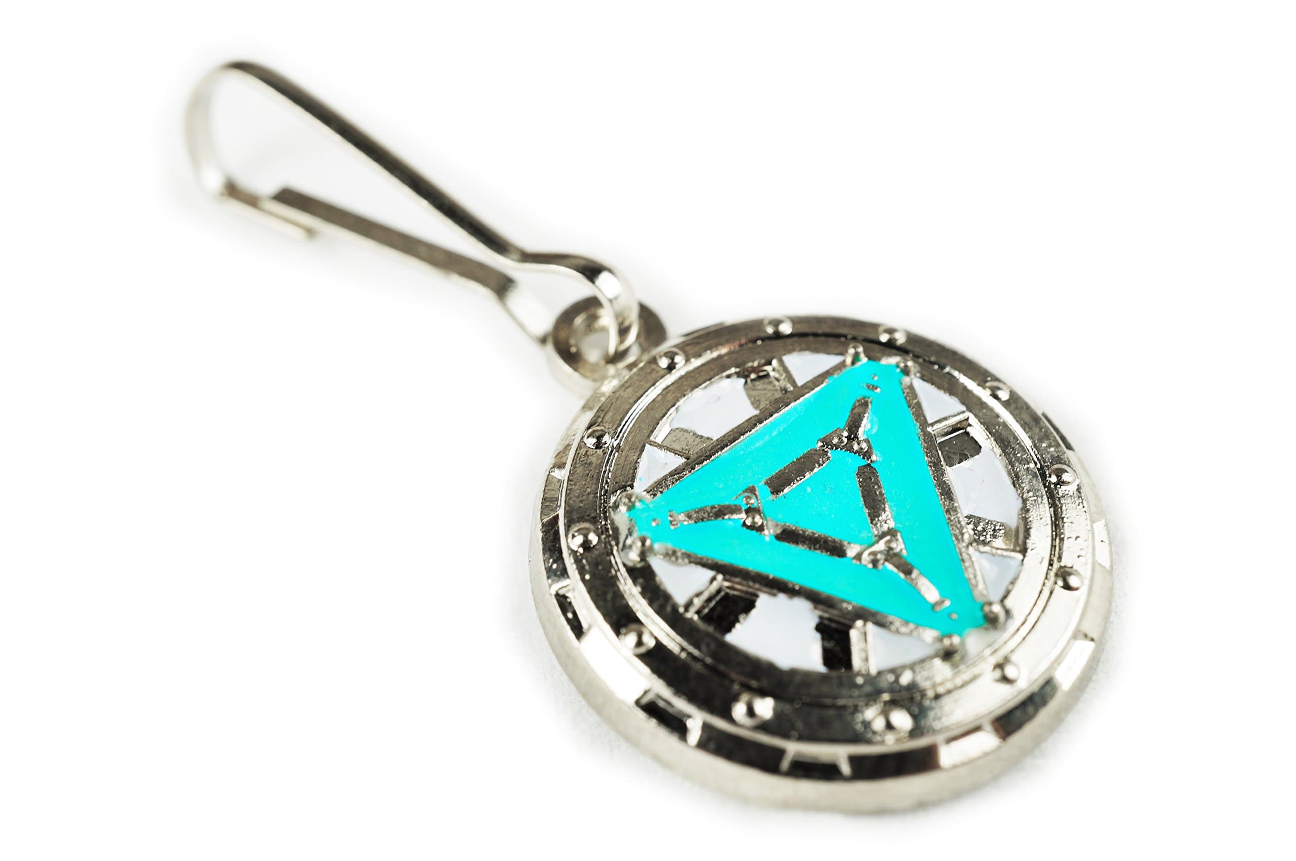 Iron Man Heart Vibranium Reactor Arc Glow Suit Jacket Backpack ZIPPER PULL CLIP