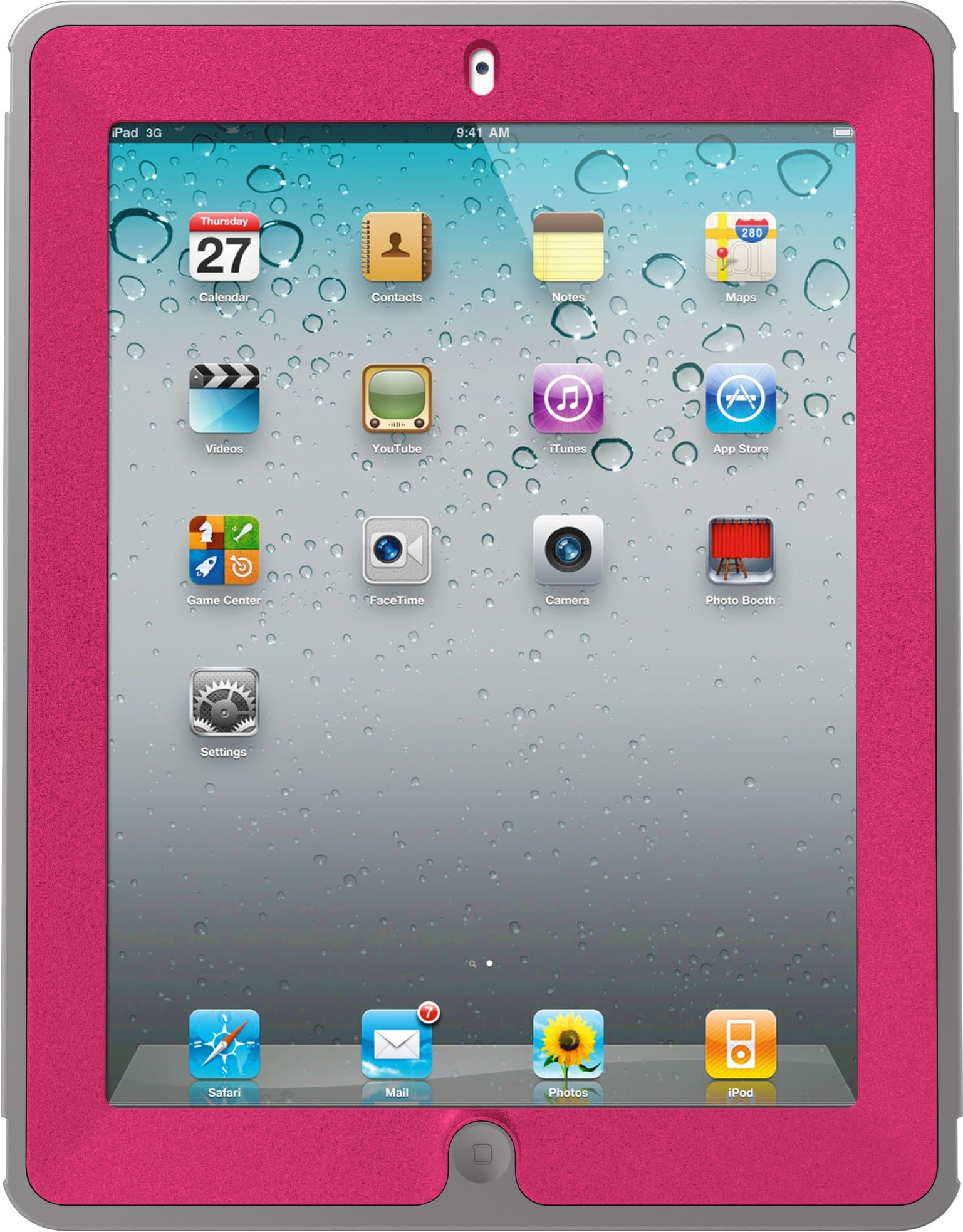 OTTERBOX DEFENDER SERIES Case for iPad 2/3/4 Alpenglow (Peony Pink/Gunmetal Gray)