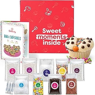 Kids Baking DIY Activity Kit - Bake Delicious Bug Cupcakes with Pre-Measured Ingredients – Best Gift Idea for Boys and Girls Ages 6-12