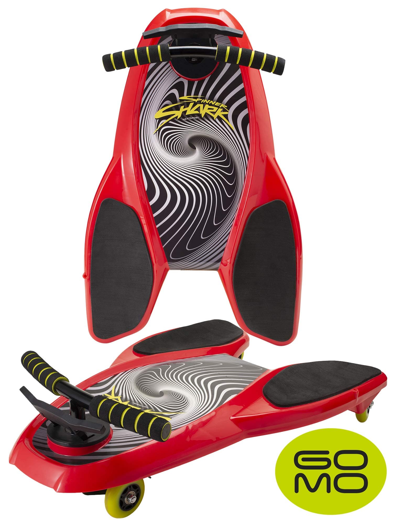 Spinner Shark Drifting Kneeboard – Ride On Scooter Board with Casters for Kids - Boys and Girls