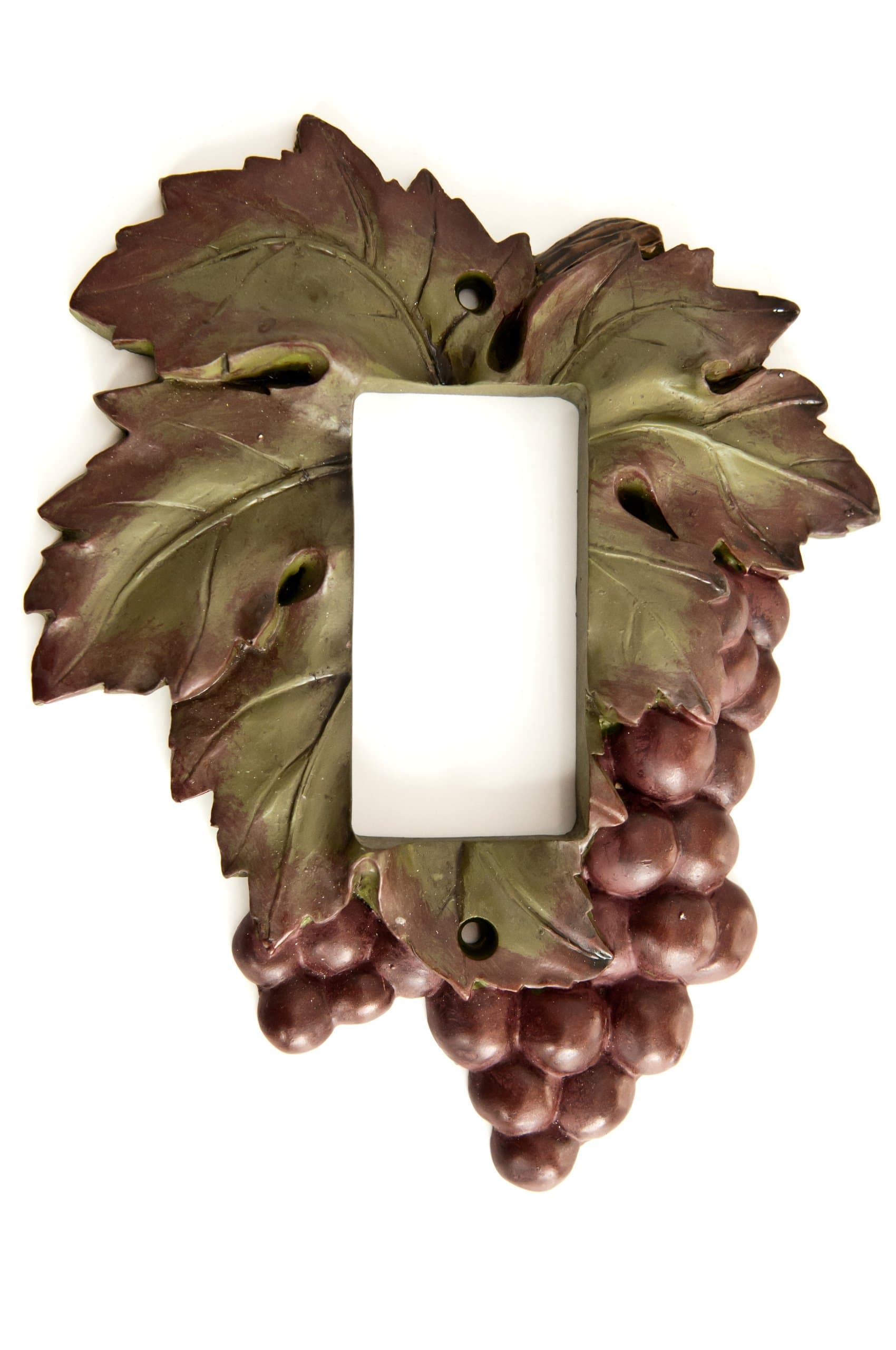 Tuscan Red Grape Rocker Switch Plate for Kitchen or Wine Cellar Decor