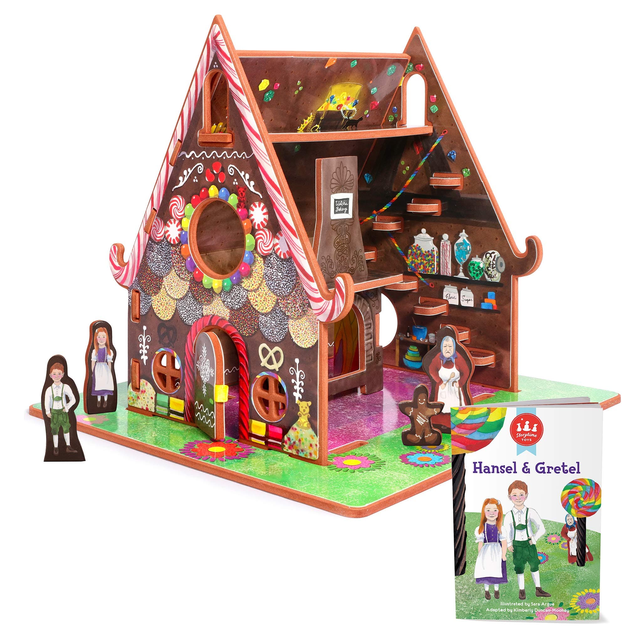 STORYTIME TOYS Hansel and Gretel Storybook Playset | 3 in 1 - Book, Build and Play