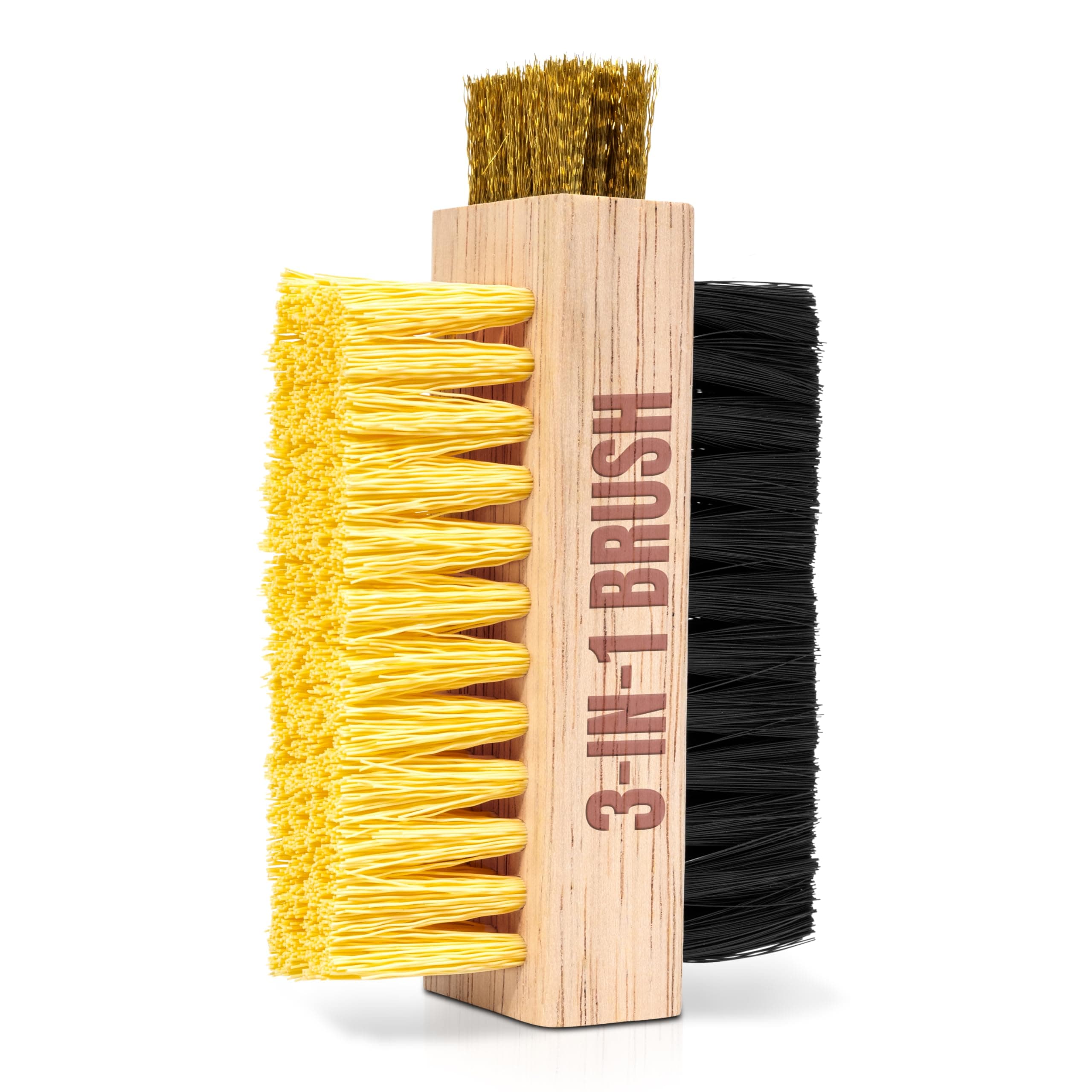 - Pink Miracle Multi Purpose Shoe Cleaning Brush - with Strong, Medium and Soft Bristles for All Fabric Types