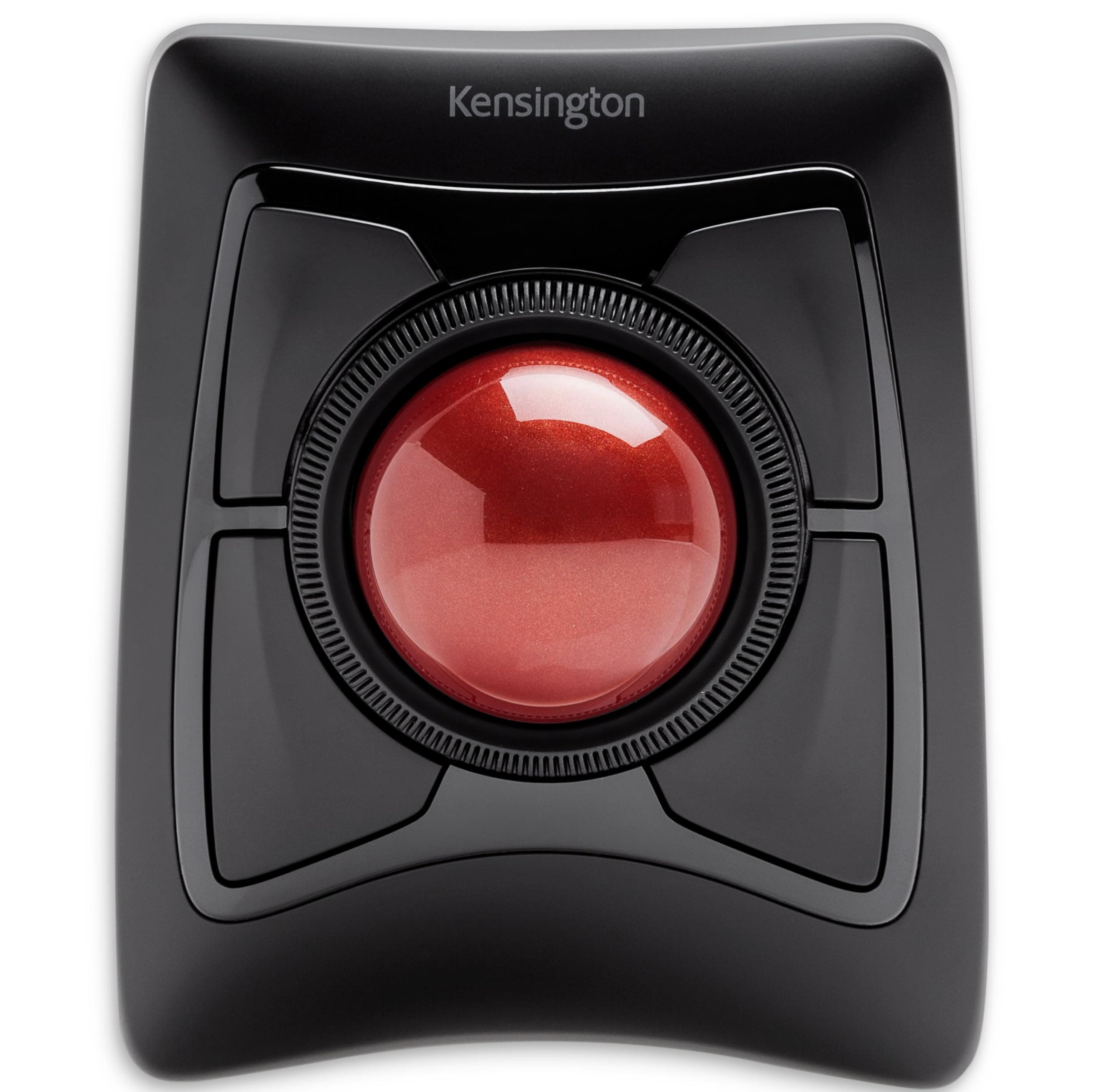 Kensington Expert Mouse - Wireless Ergonomic TrackBall Mouse for PC, Mac and Windows with Ambidextrous Design, Optical Tracking, Scroll Ring & 55 mm Ball – Red (K72359WW)