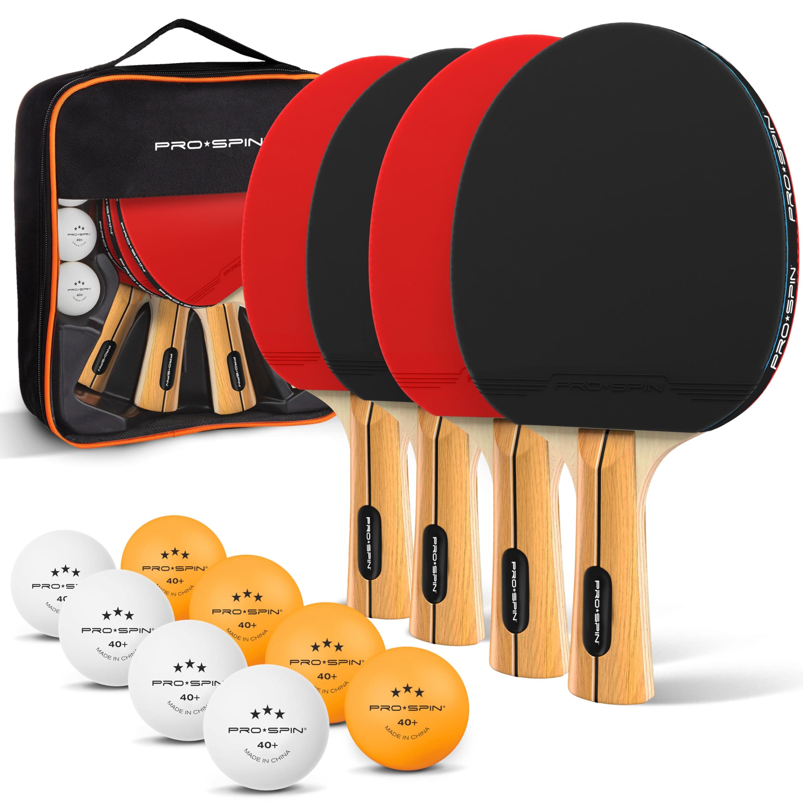 Ping Pong Paddles - High-Performance Set with Premium Table Tennis Rackets, 3-Star Ping Pong Balls, Compact Storage Case | Professional Quality Ping Pong Paddle Set | Indoor & Outdoor Games