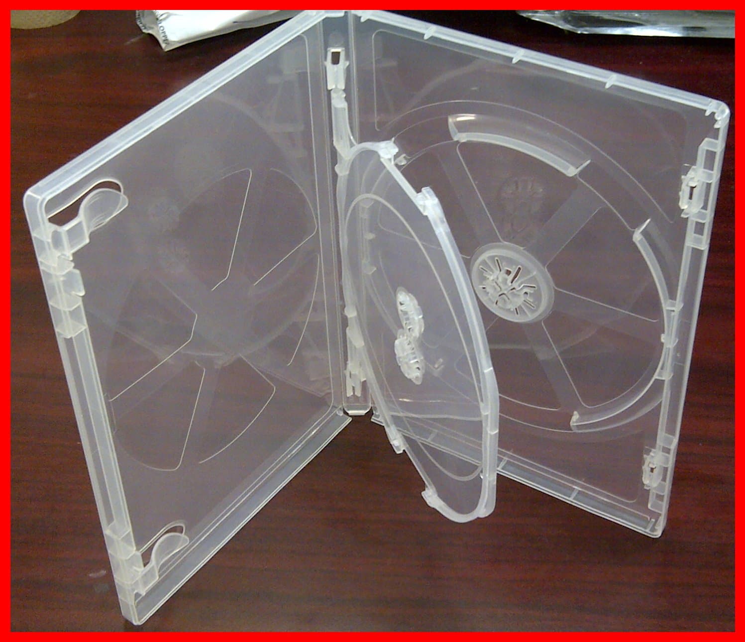 10 Pack Viva Premium Clear Triple 3 DVD Cases Boxes 14mm Three Disc Holders