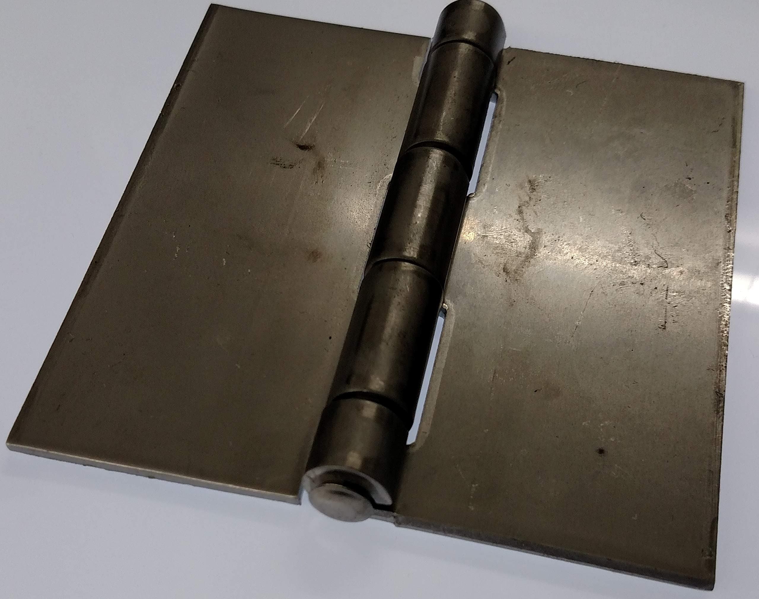 Heavy Duty .120 Leaf Thick X .250 Pin Butt Hinge in Stainless, Steel, or Aluminum Weld-On or Bolt On Without Holes. (Stainless Steel (304), 3 inches X 3 inches)