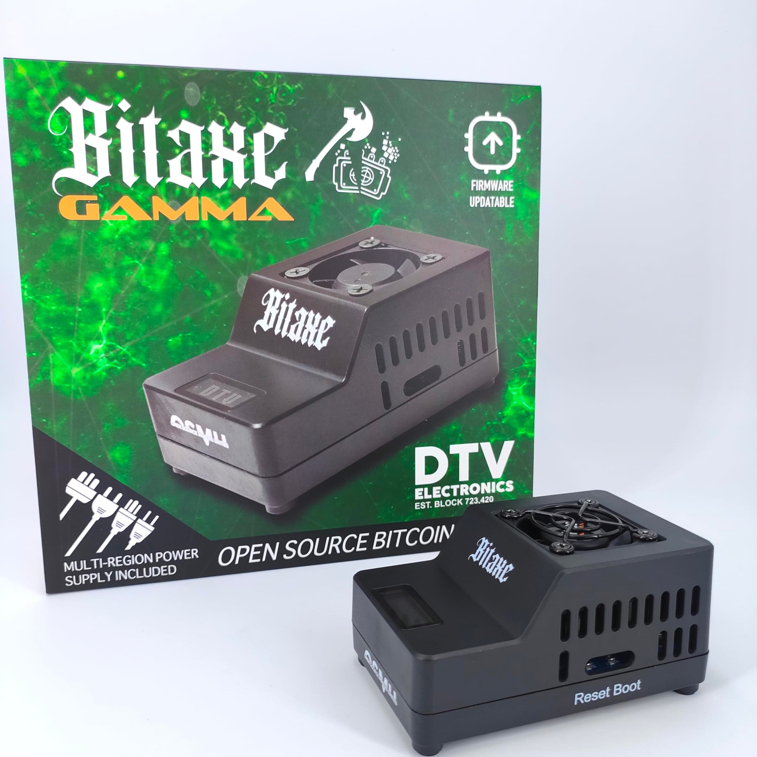 DTV ELECTRONICS Bitaxe Gamma 602 Bitcoin ASIC Miner – 1.2 TH/s @ 18W Low Power, Injection Moulded Case, Quiet Open-Source Bitaxe Miner for Solo & Home Mining