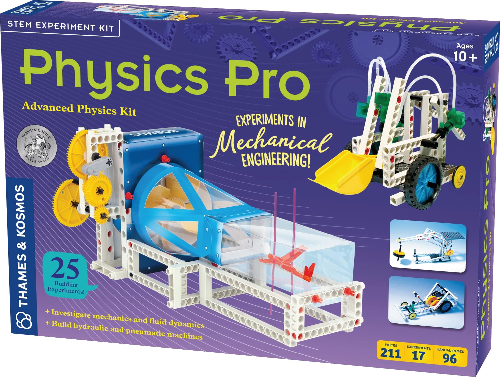 Physics Pro (V 2.0) Science Kit | 96 Page Color Manual | 31 Experiments | Advanced Physics Education Kit | Parents' Choice Silver Award Winner