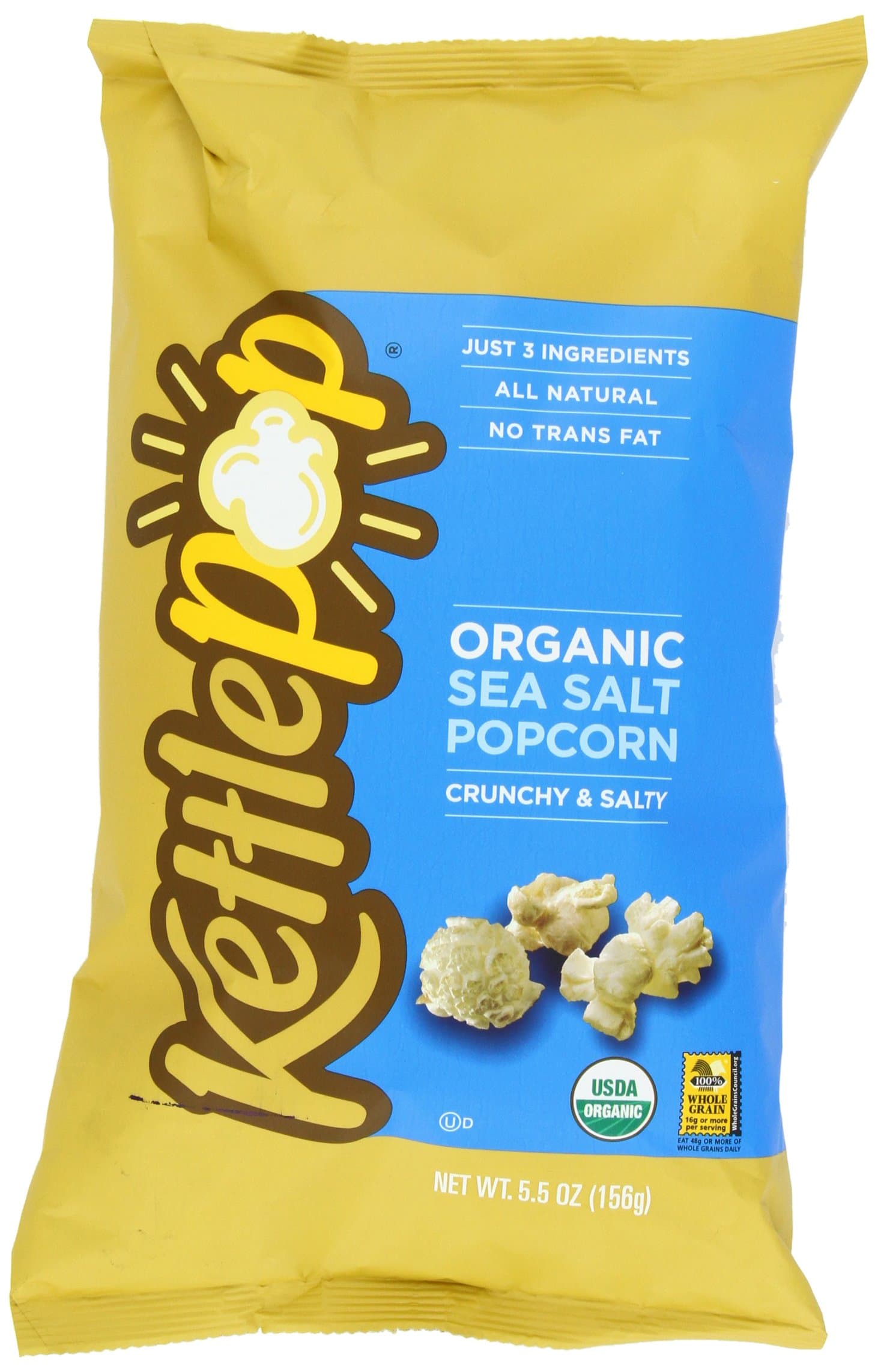 Kettle Pop Sea Salt Popcorn, 5.5 Ounce