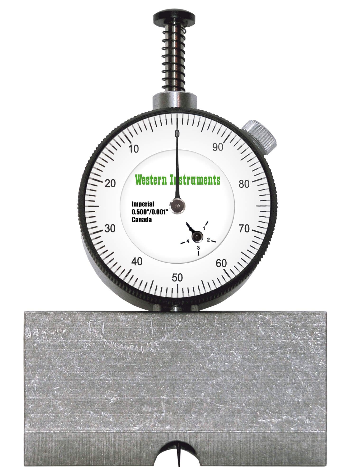 N88-2-I Inch Basic Pit Gauge, Range: 0.0-0.5", Resolution: 0.001", Dial Diameter: 1.4", Center Mount 2.5" Blade, Complete Kit