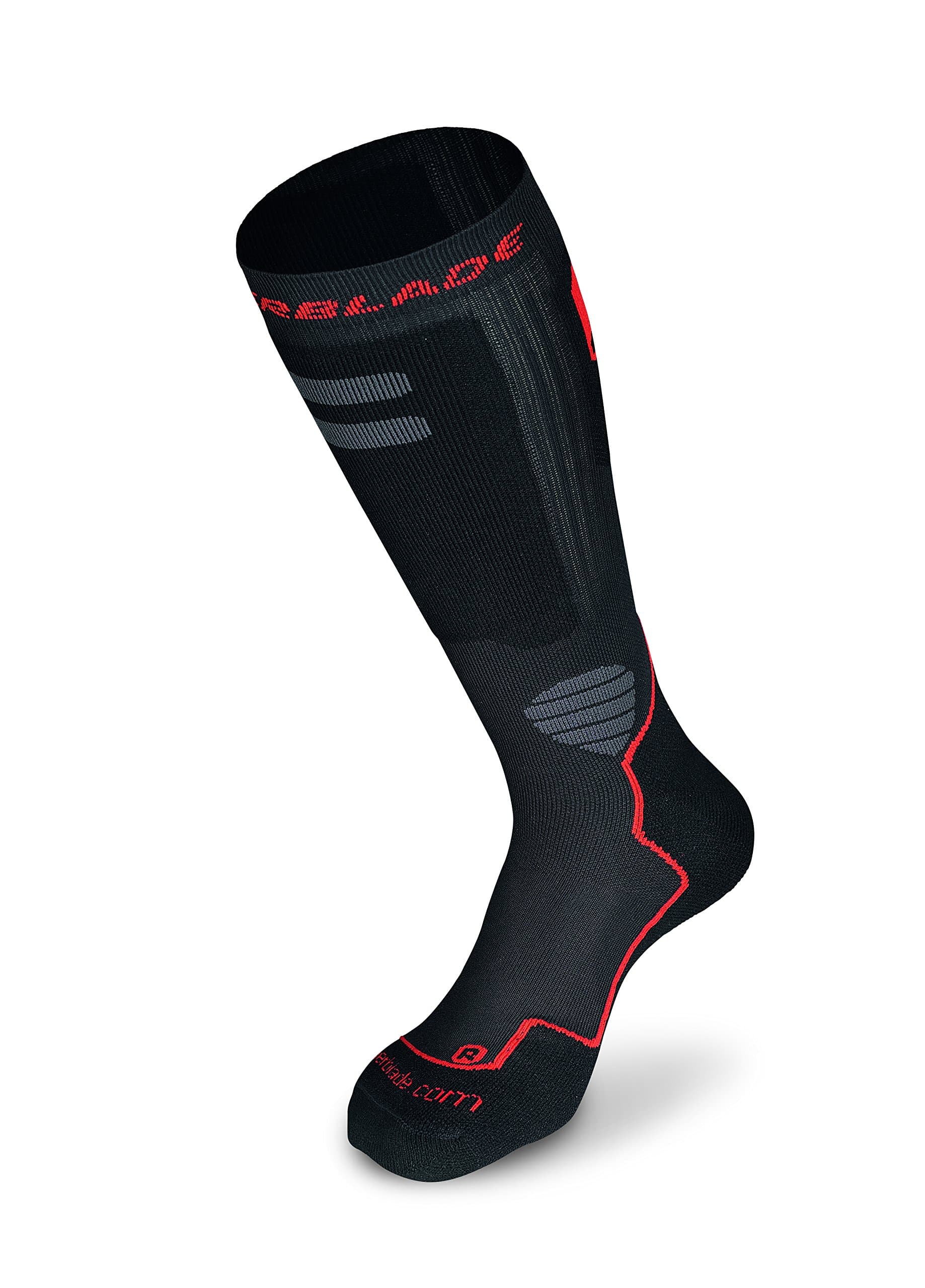 Rollerblade High Performance Men's Socks, Inline Skating, Multi Sport, Black and Red