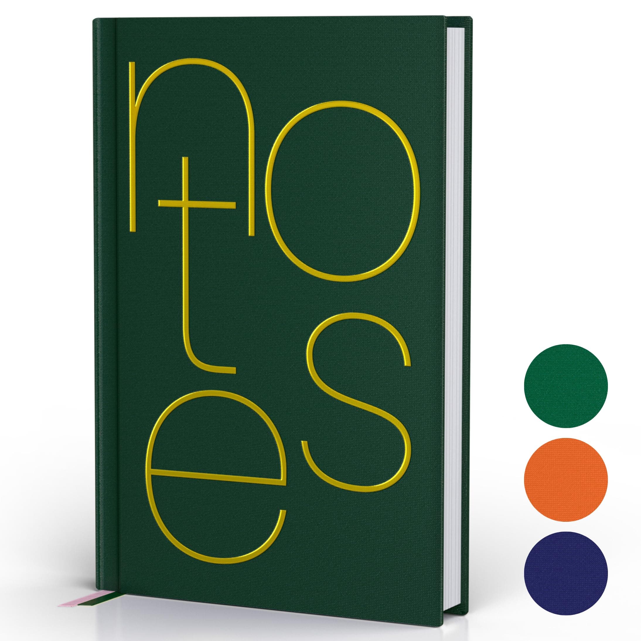 Journal Notebook for Women. A5 Notebook Hardback. Aesthetic Pretty Notebook. Lined Composition Notebook. Journals for Women & Men.180 pages-120 gsm Paper-Green Fabric Cover.