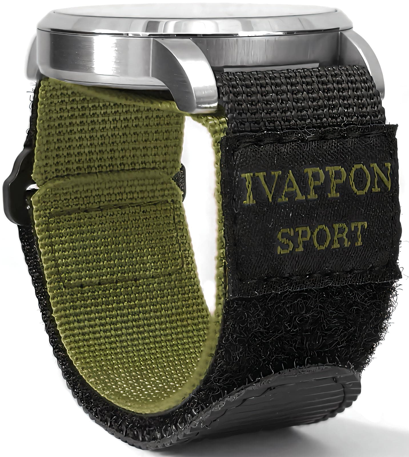Sport Watch Band, Hook and Loop Nylon Strap, 18-22mm Width, Drop Prevention Design, Multiple Colors