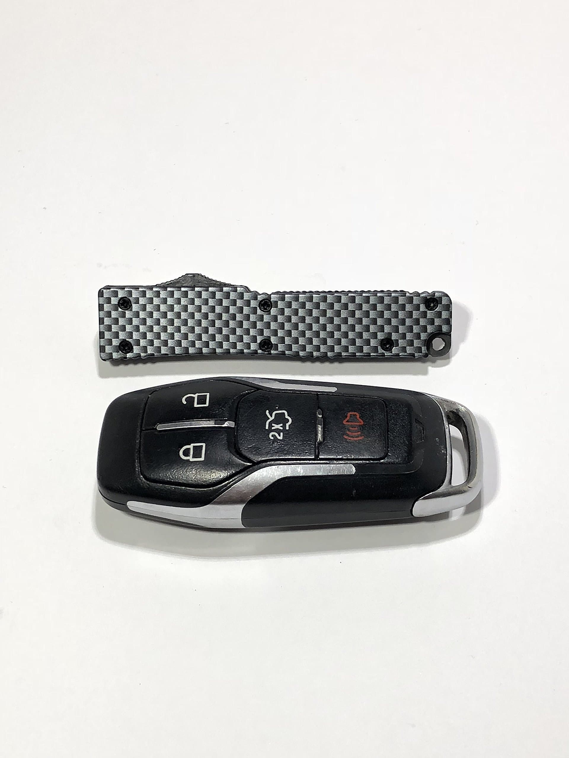 Mini Keychain Firecracker Knife Carbon Fiber