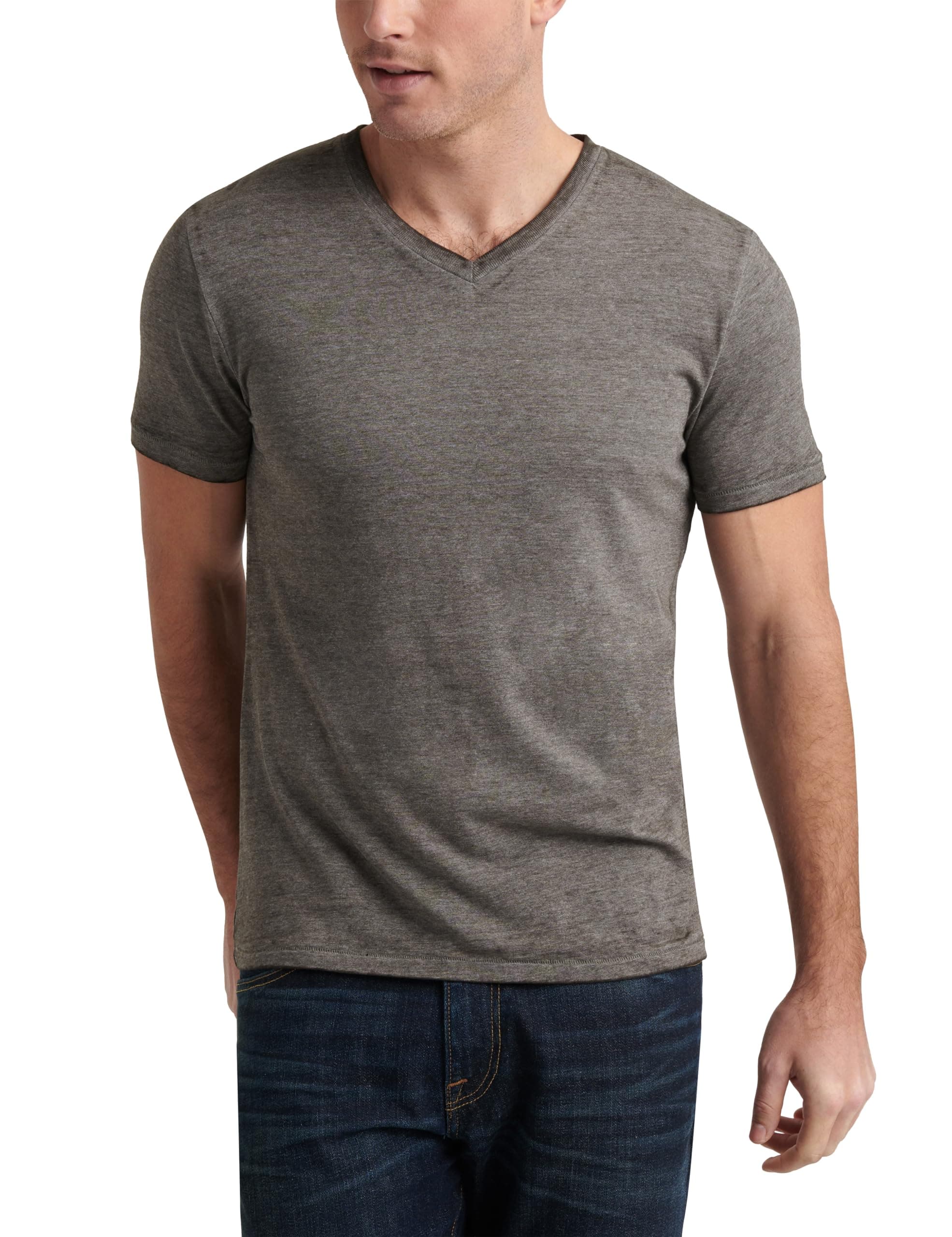 Mens Venice Burnout V Neck Tee