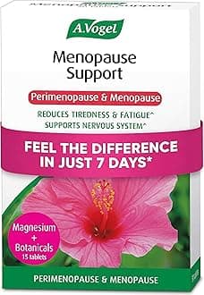 A.Vogel Menopause Support | for Perimenopause, Menopause & Postmenopause Symptoms | Menopause Supplement with Soy Isoflavones, Magnesium & Hibiscus | 30 Tablets