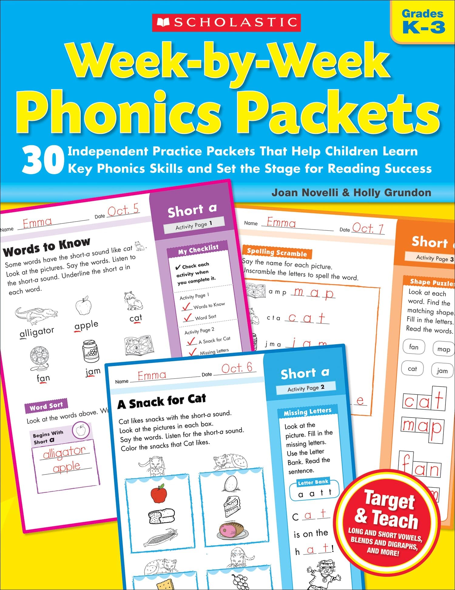 Week-By-Week Phonics Packets: Grades K-3