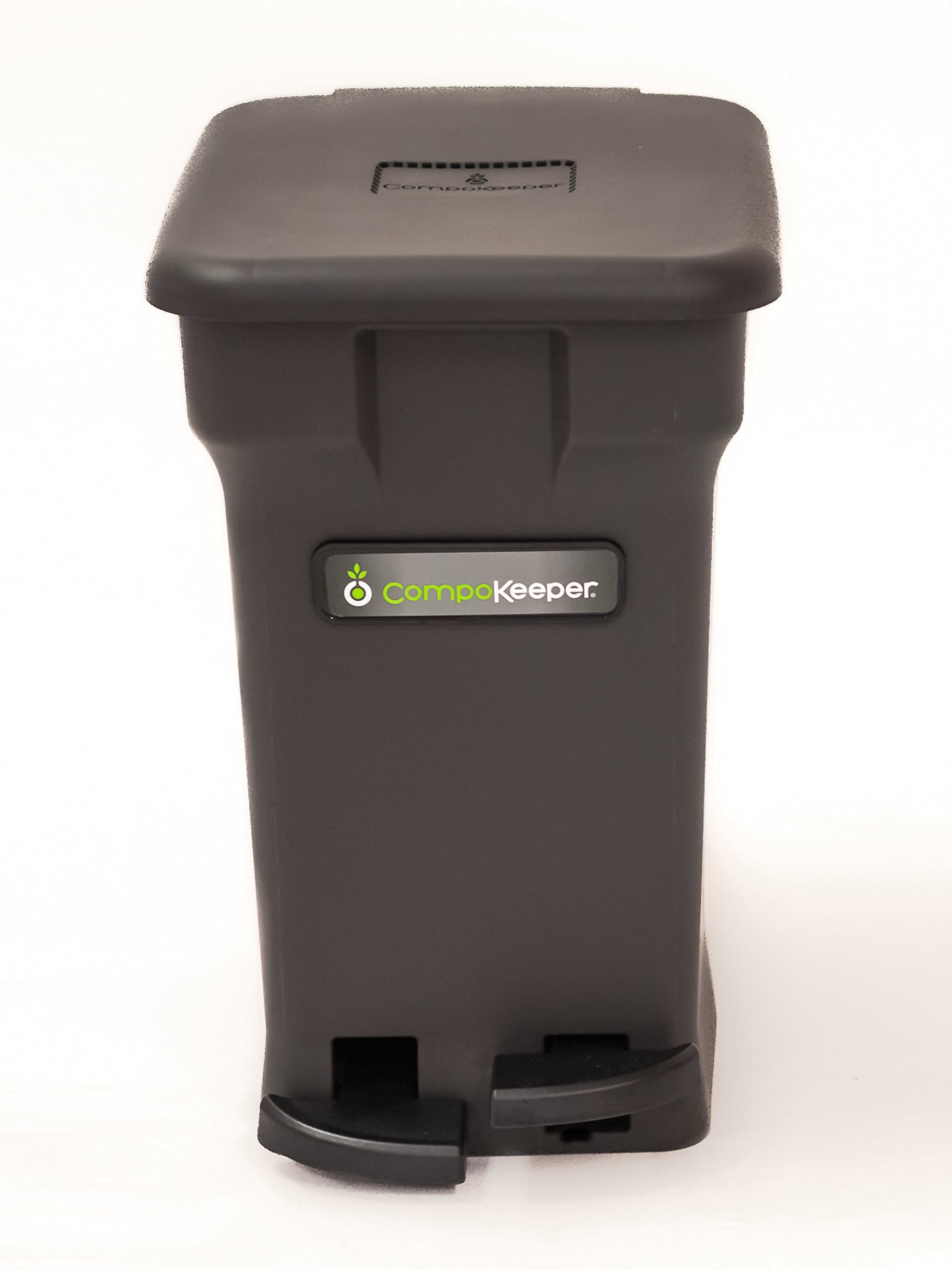 CompoKeeper Rev-A-Shelf Now Offers a line Feature a self-contained Will Save You Money and Keep Odors Kitchen Compost Bin, Black, 6 Gallon