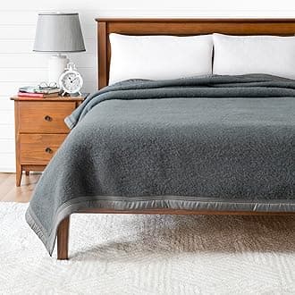 Poyet Motte Aurora 700GSM 100% Virgin Wool Blanket, Extreme Heavyweight, Machine Washable (Grey, King (U.S. Standard))
