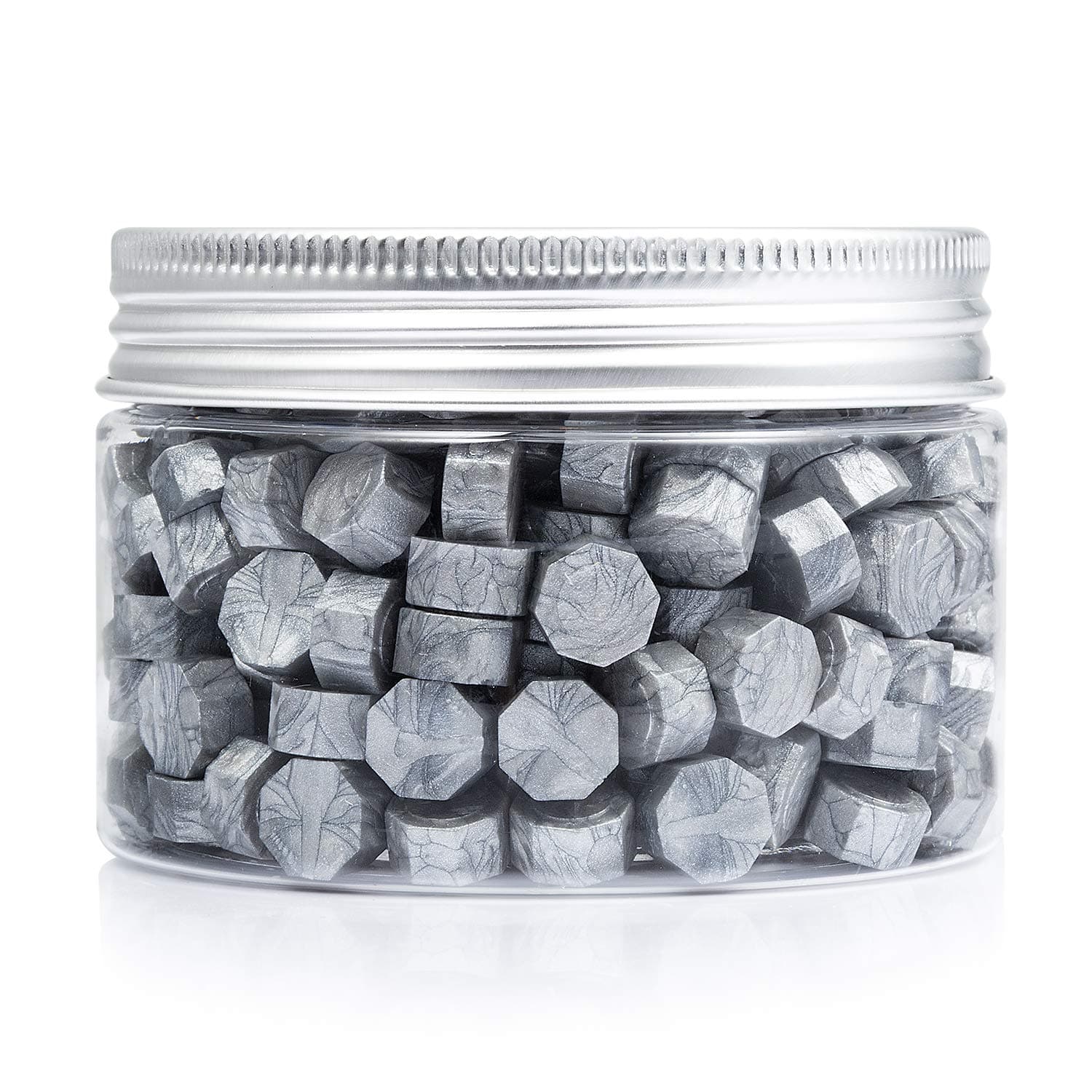 MCEAL200 Pieces Sealing Wax Beads Silver