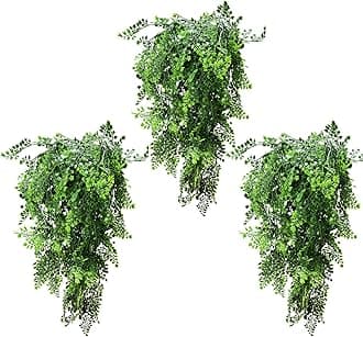 Garland Hanging Vines 3 PC Artificial Leaves Fake Greenery Ginkgo Plants