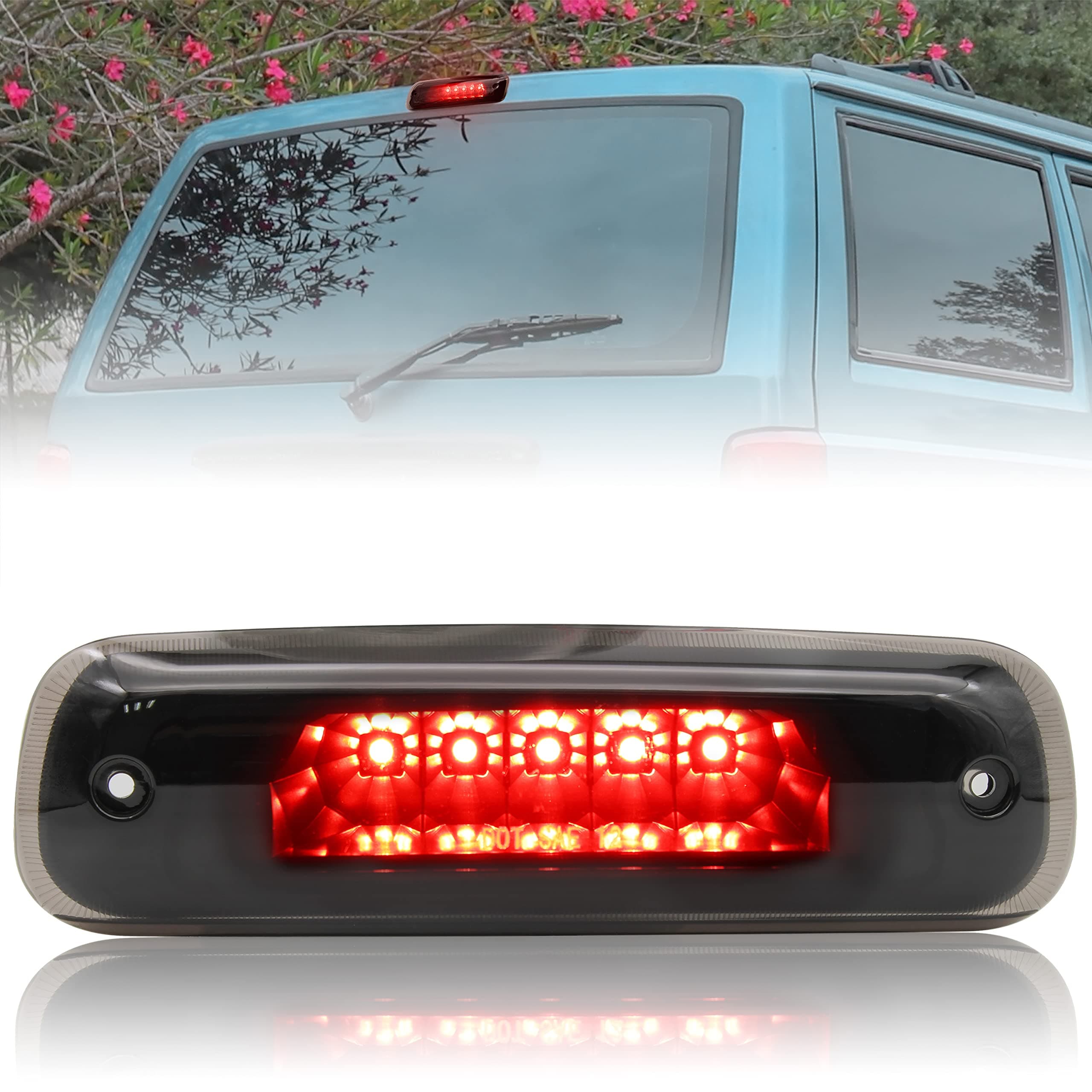 Red LED 3rd Tail Brake Light for Jeep Cherokee 97-01