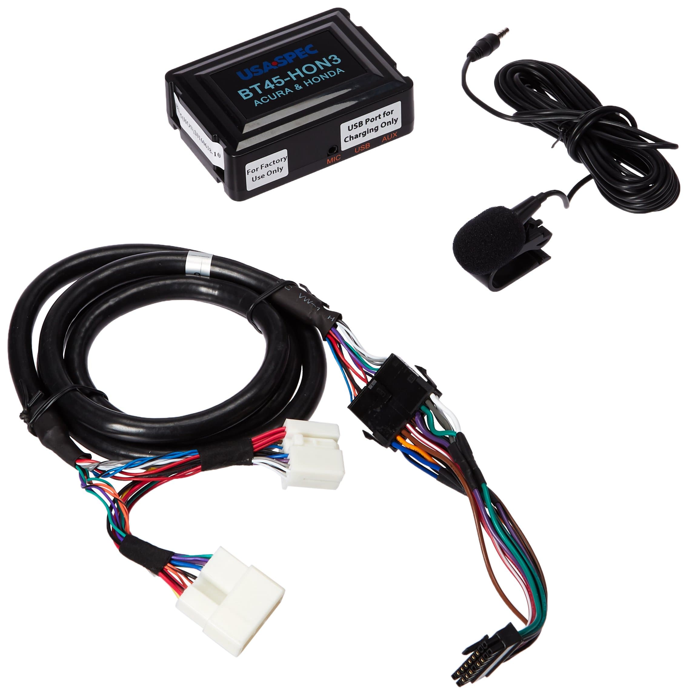 BT45-HON3 Bluetooth Phone, Music & AUX Input Kit for 2003-2014 Honda & Acura Models, Black Small