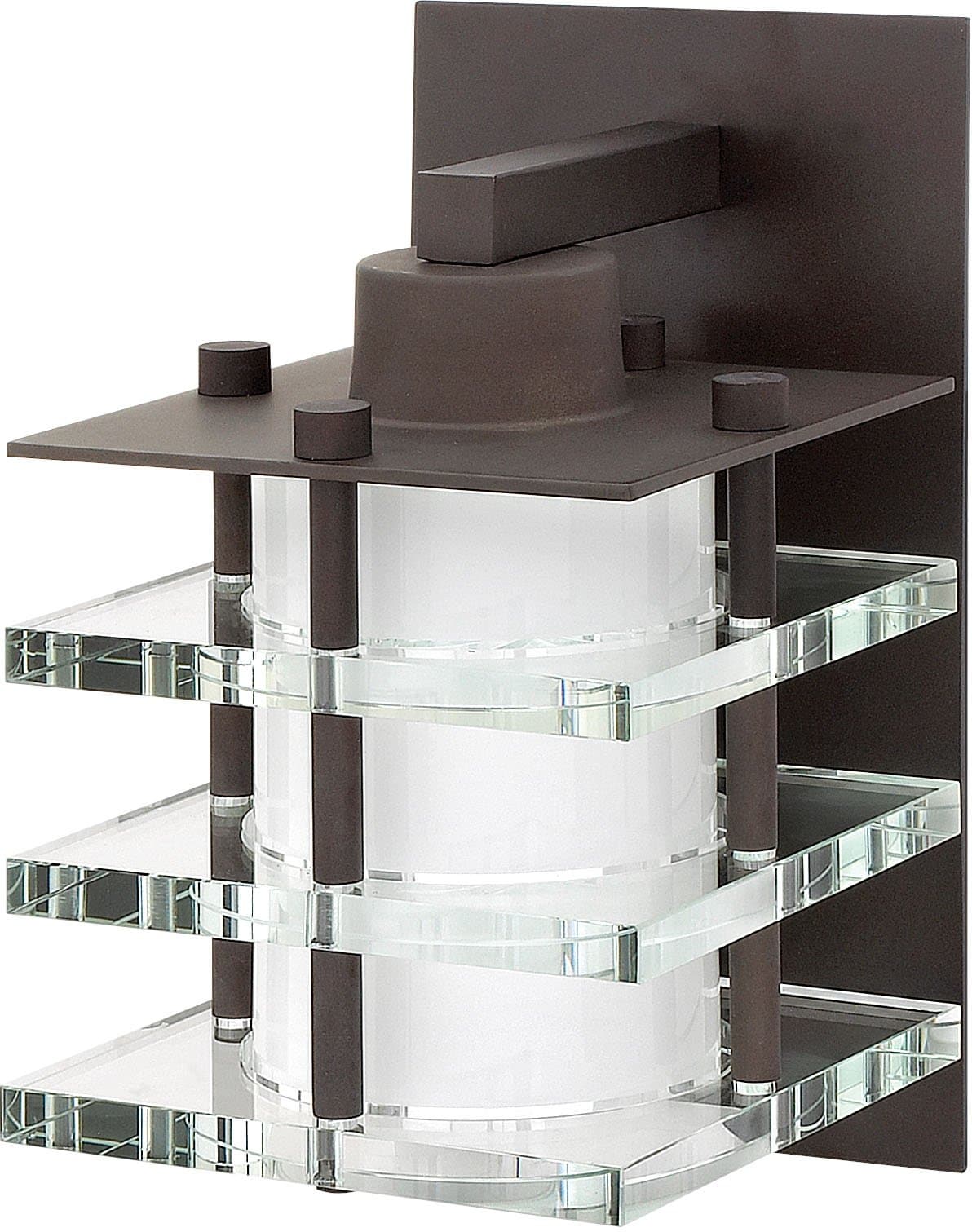 FR31550VBZ One Light Wall Light with Crystal Tiering/Etched Opal Glass, Vintage Bronze