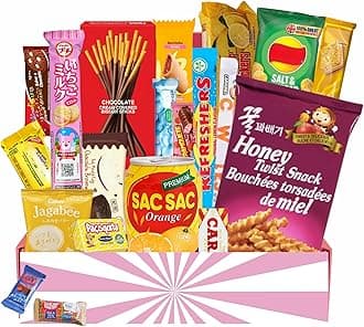 International Snack Box - Assorted Treats from Around the World - Variety Pack for All Tastes - This Curated Collection Comes with a Mix of 20 Snacks from across the Globe - By Lecsa Specialty Snacks