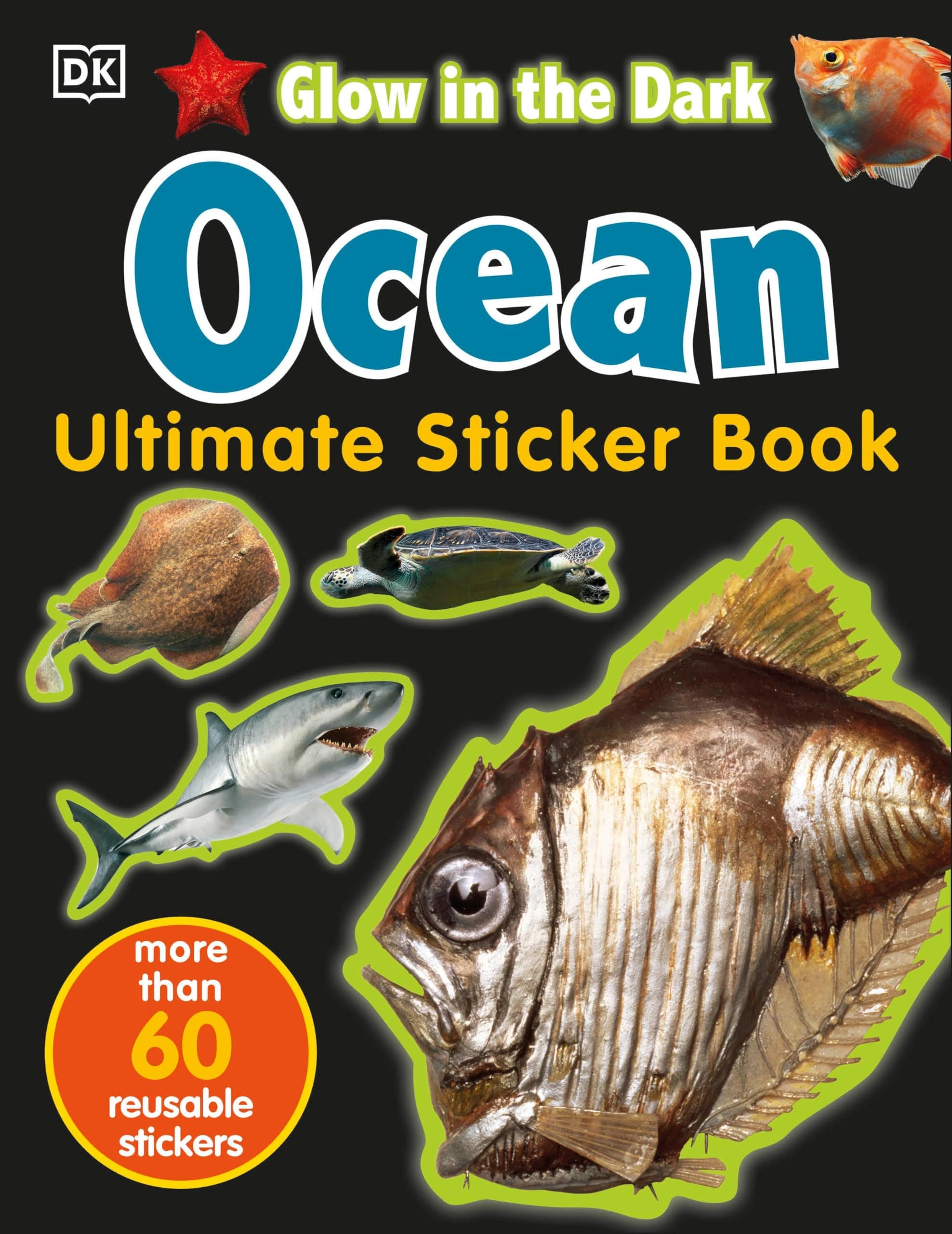 Ultimate Sticker Book: Glow in the Dark: Ocean Creatures: Create Your Own Picture Book