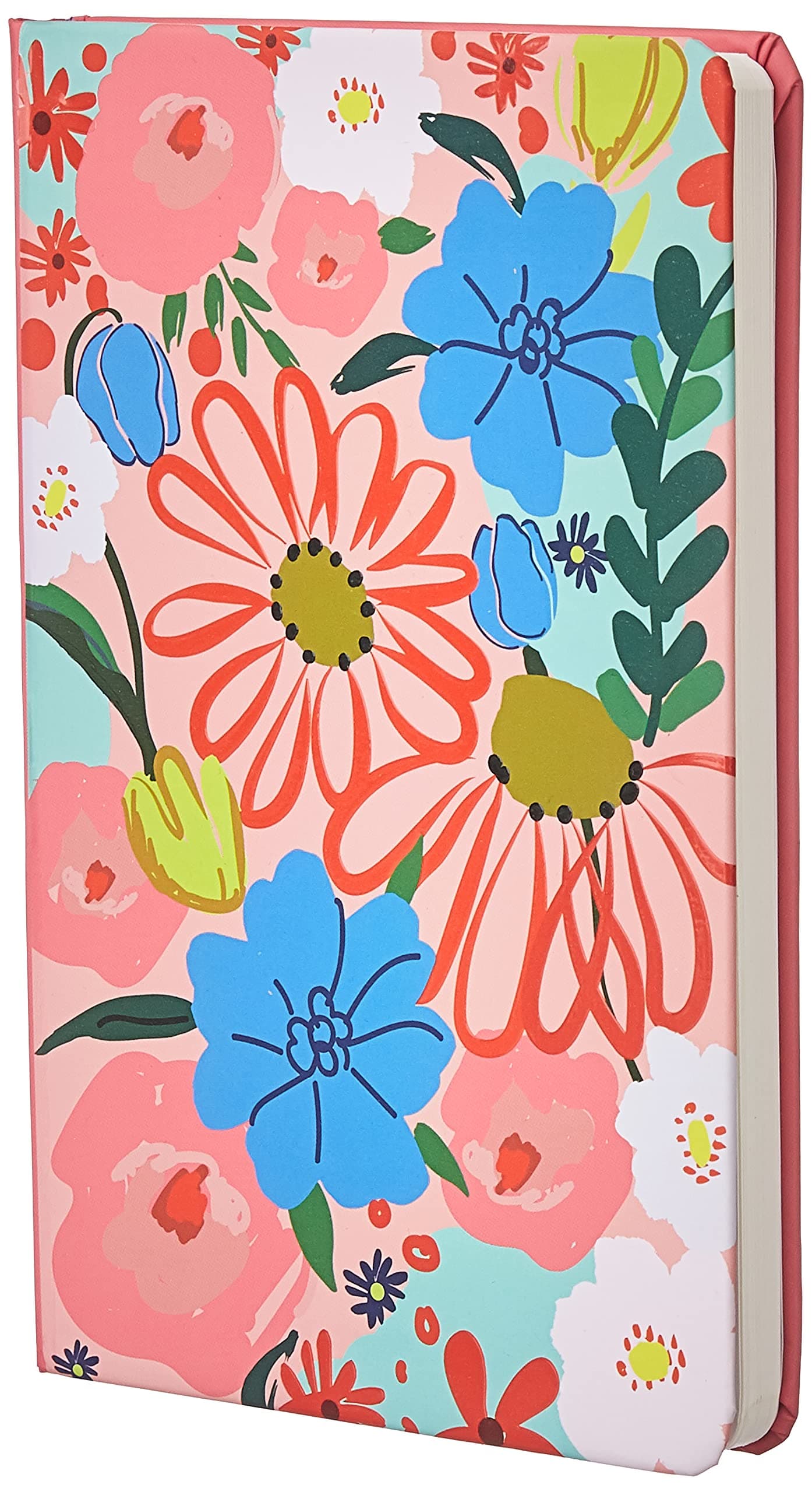 Amazon Brand - Solimo A5 Notebook (5.5 X 8.5 Inches), 80 GSM, 192 Ruled Pages, Floral Strokes
