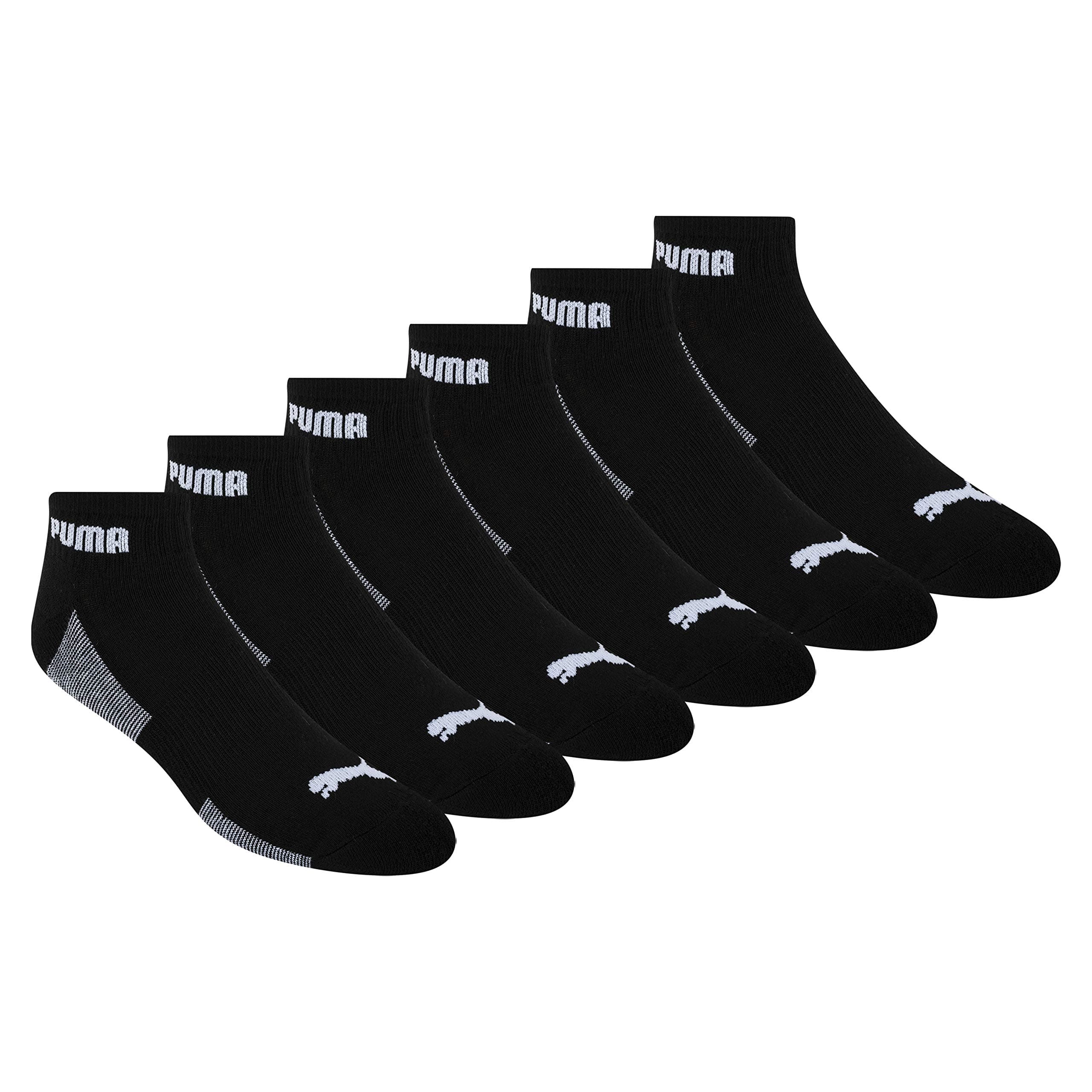 PUMAmens 6 Pack Quarter Crew Socks running socks