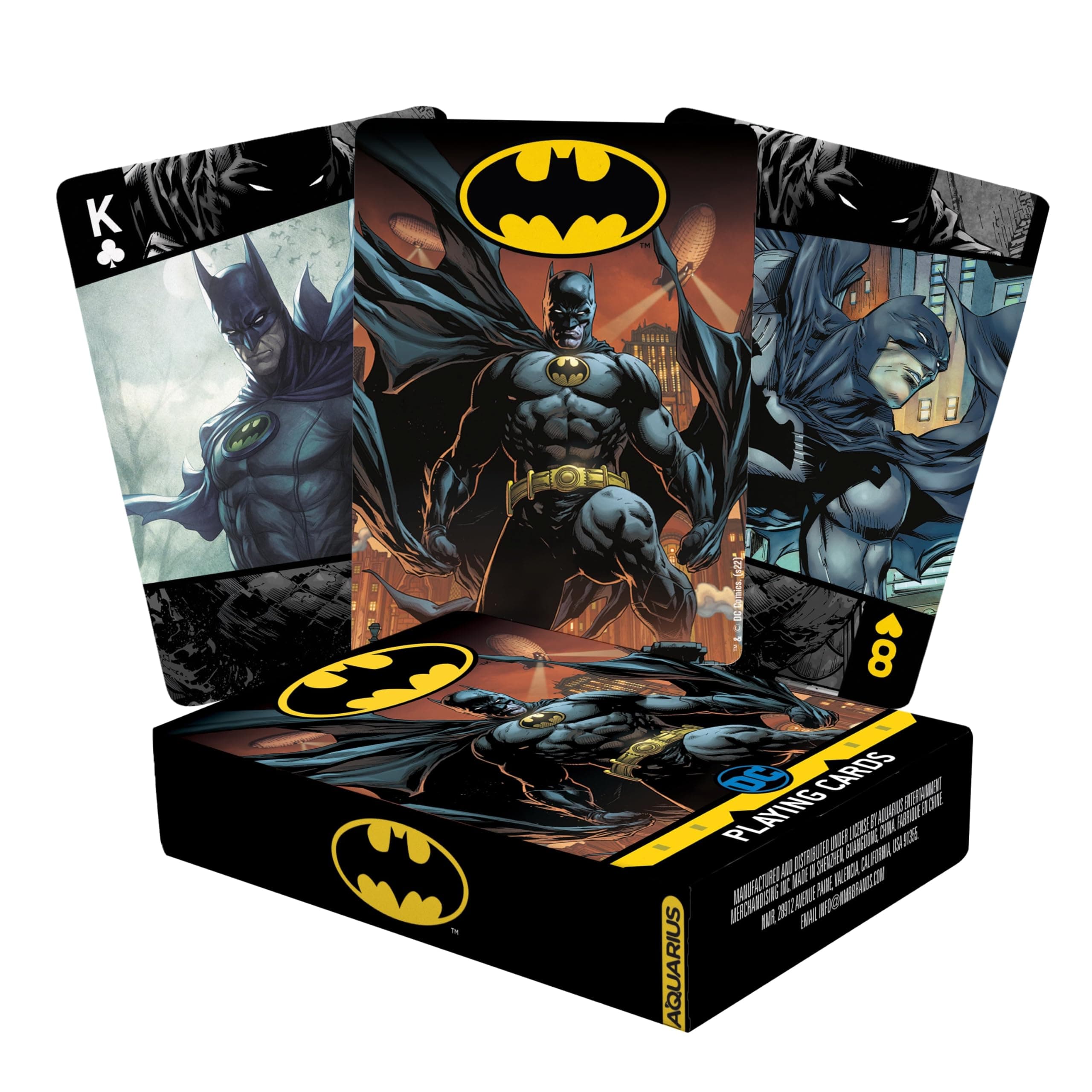 AQUARIUS DC Comics Batman Playing Cards ââ‚¬â€œ Batman Themed Deck of Cards for Your Favorite Card Games - Officially Licensed DC Comics Batman Merchandise & Collectibles