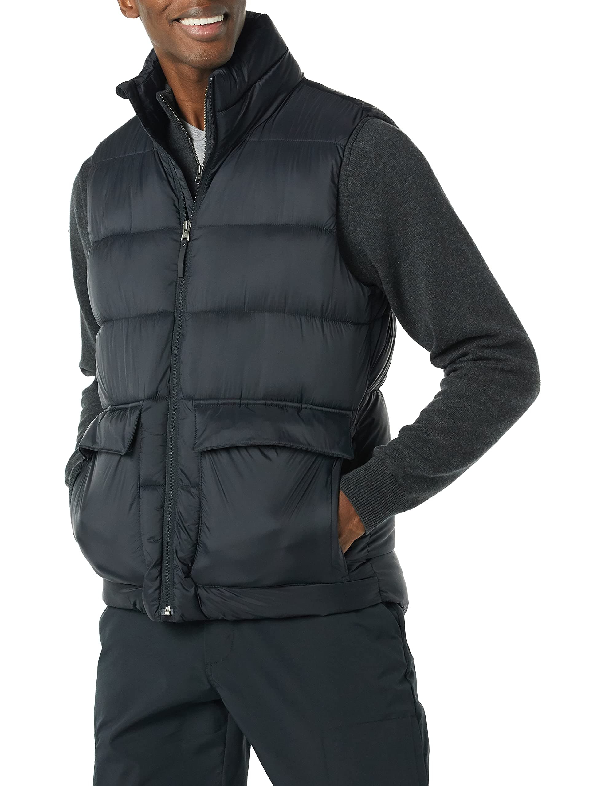 Amazon EssentialsMen's Water-Resistant Sherpa-Lined Puffer Vest