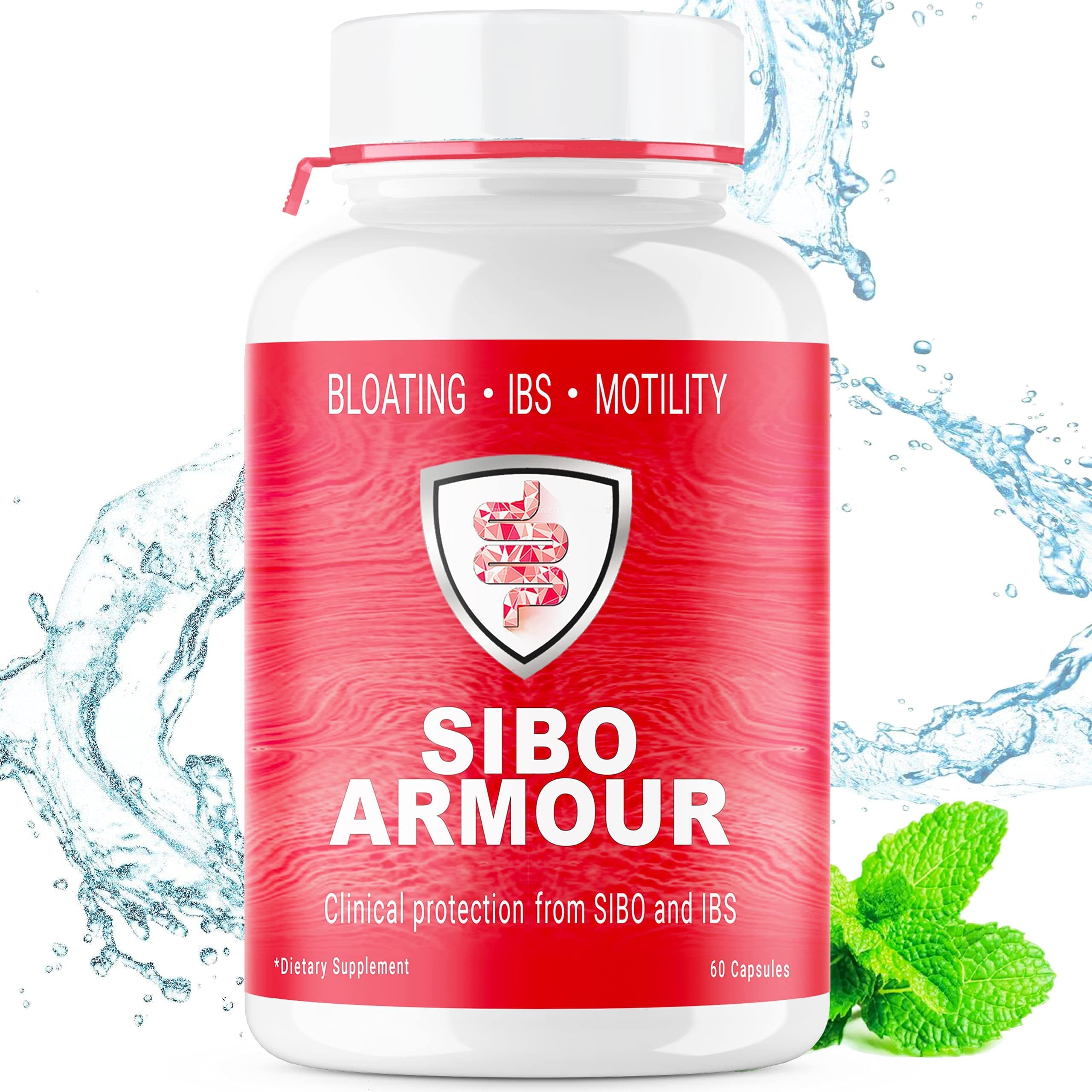SIBO Solution | Effective On Its Own Or Supplements Kill Phase & Berberine, Quebracho Treatment (Clinical Grade) - IBS & Bloating Relief | Delayed Release Peppermint | Methane Control, Leaky Gut, Gas