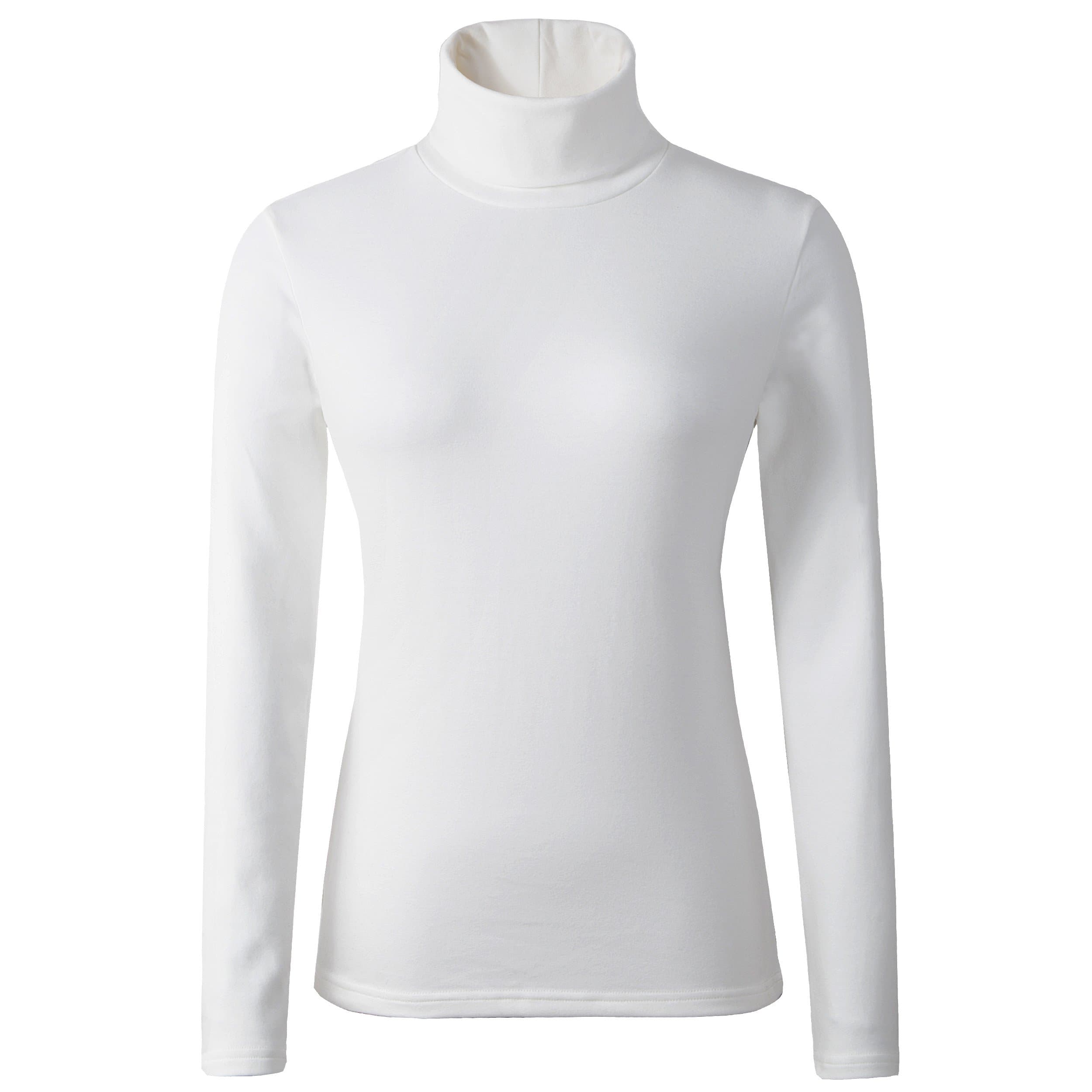 HieasyFit Women's Soft Cotton Turtleneck Top Basic Pullover Sweater