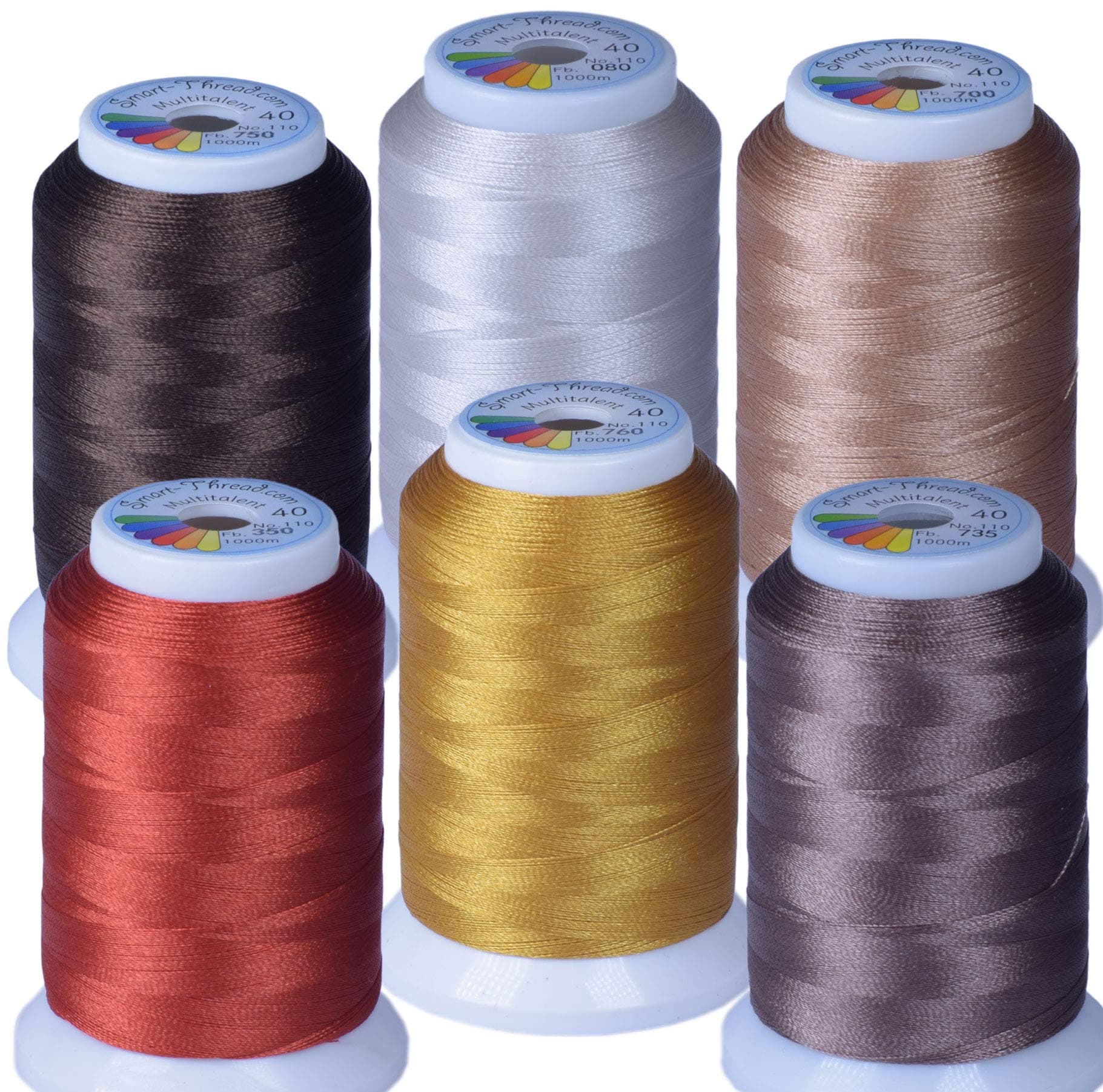 Multitalent Good Earth Machine Embroidery Thread Set 4 x 1000 m