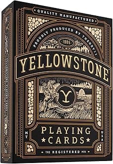 theory11 Yellowstone Premium Playing Cards, Poker Size Standard Index, Luxury Playing Cards