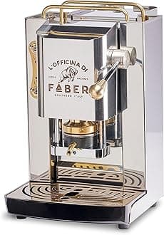 FABER COFFEE MACHINES | Pro Total Inox Deluxe Model | Espresso Coffee Machine ESE 44 mm | Adjustable Brass Press | Standard Solenoid Valve (BRASS)
