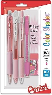 Pentel Color Shades Writing Pack - Pastel Pink (BLBKALZBPP)