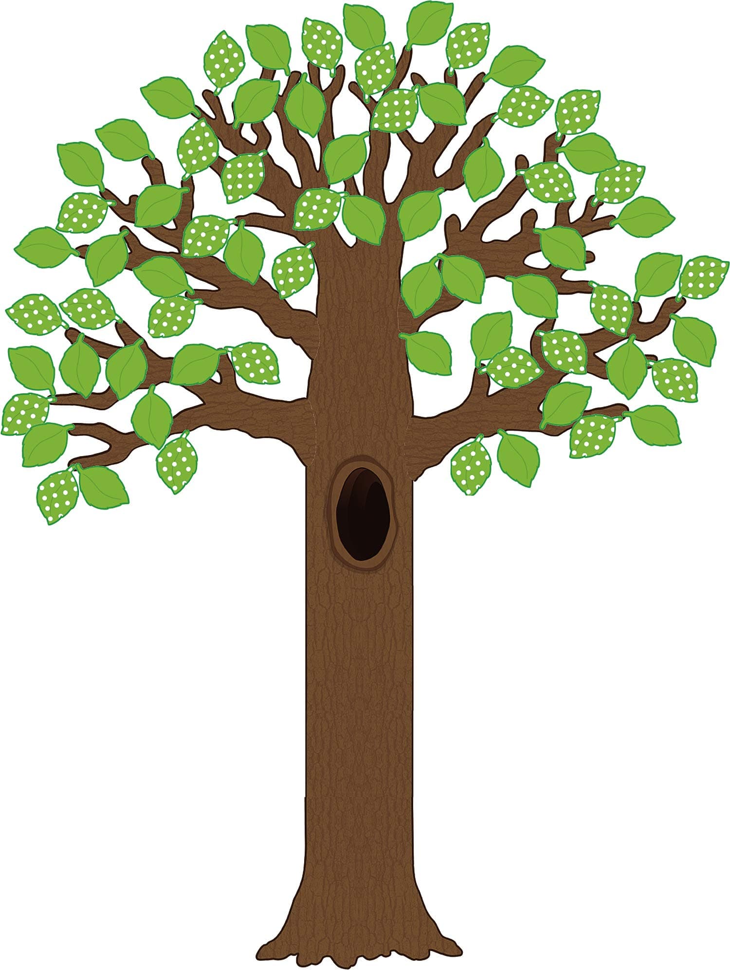 Teacher Created Resources Big Tree with Polka Dot Leaves Bulletin Board (TCR5435)