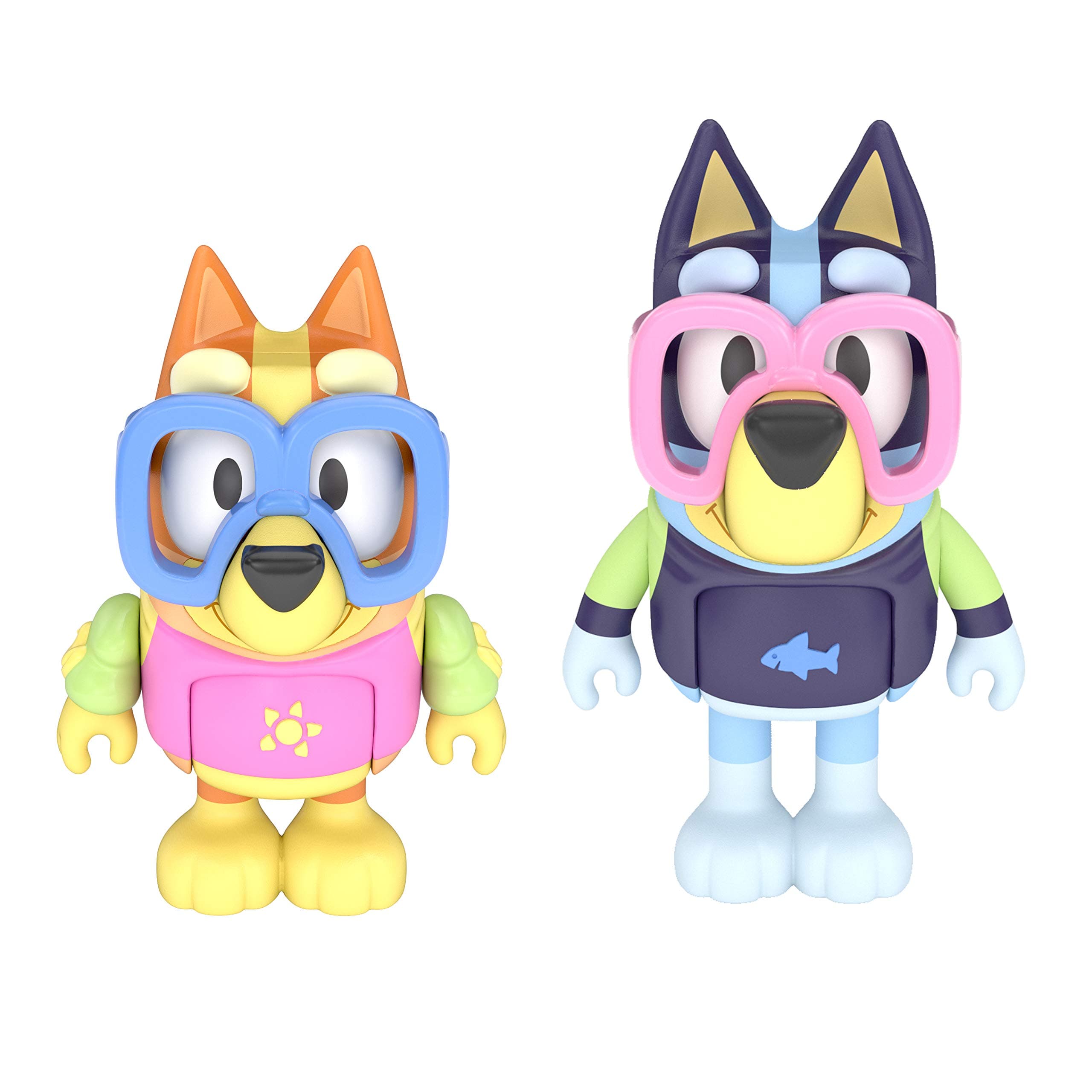 Bluey - Pool Time Bingo 2.5 inch Figures - 2 Pack, Multicolor (13039)