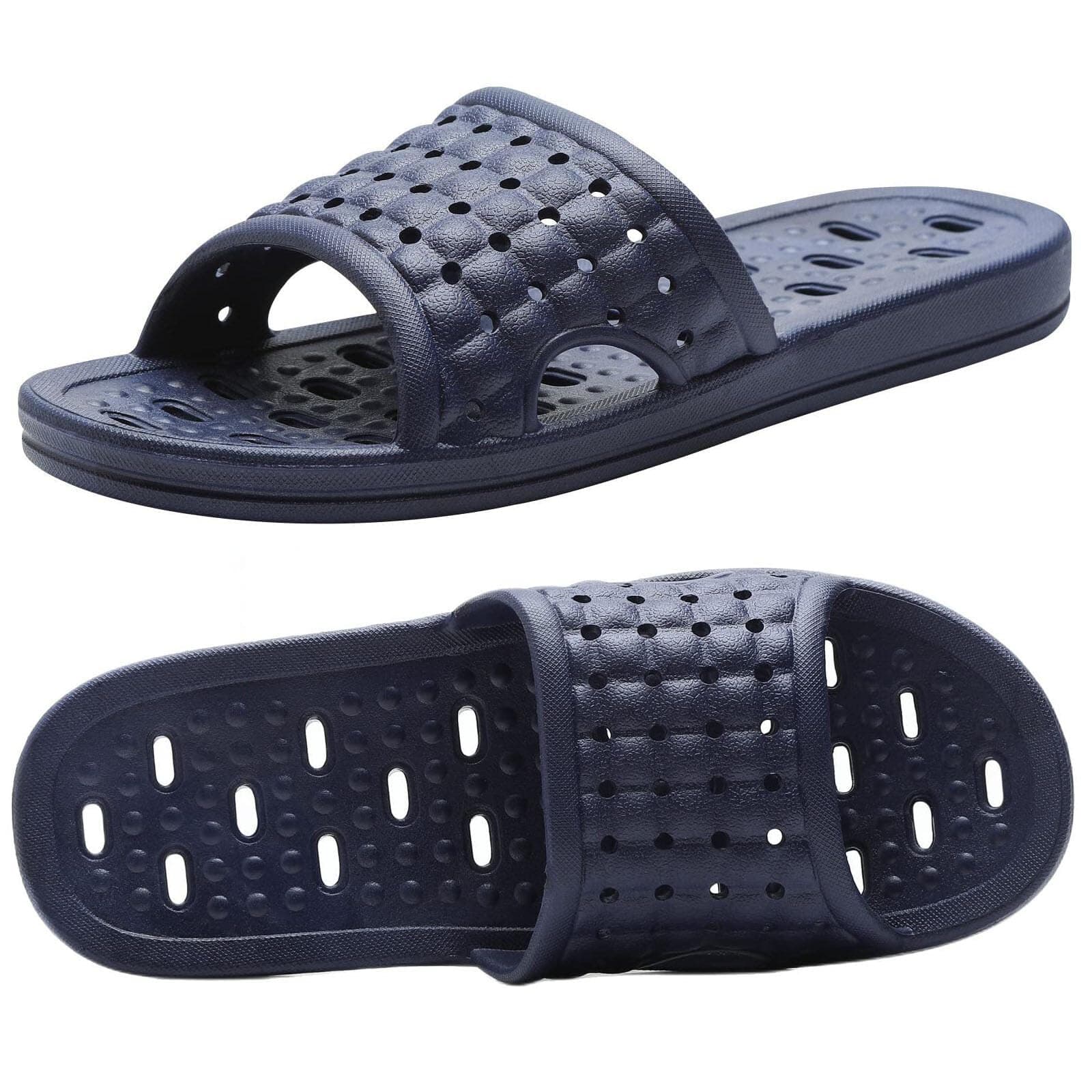 Bath Slippers with Drainage Holes Quick-Drying Non-Slip Dormitory Home Bathroom Slippers Unisex