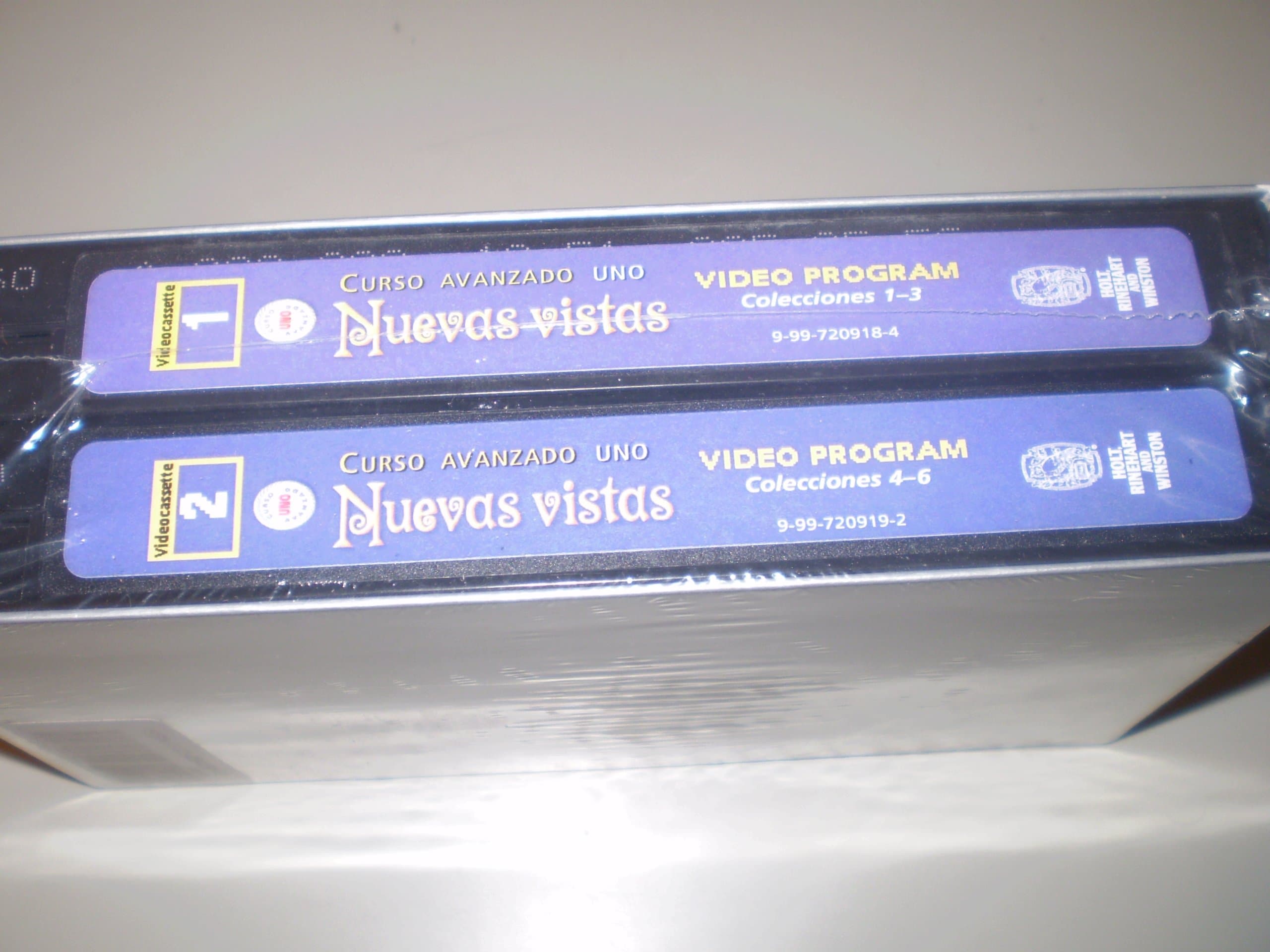2 VHS Set - Nuevas Vistas Curso Avanzado Uno Video Program 1-6