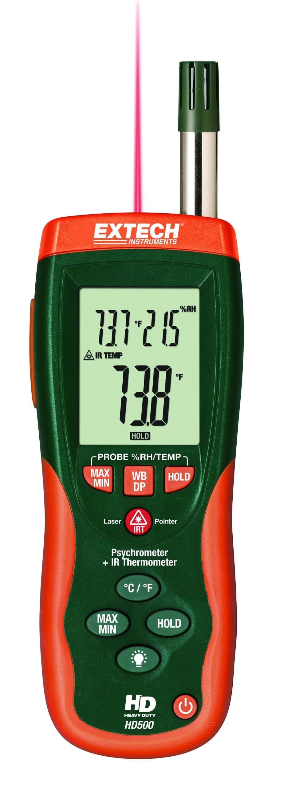 EXTECH HD500 - PSYCHROMETER with 30:1 Infrared Thermometer