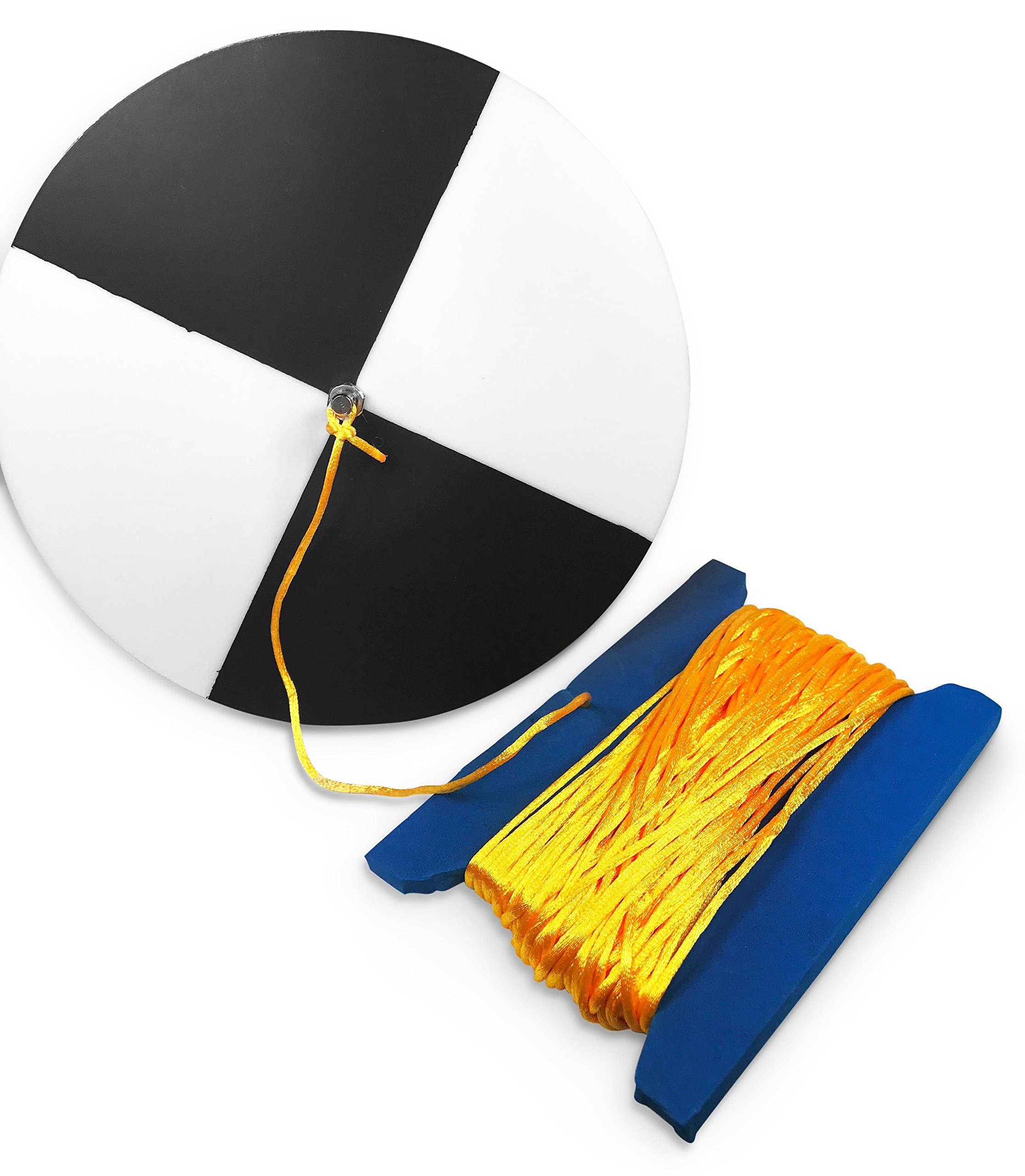 Secchi Disk with Lanyard - Water Quality Testing - Easy to Use & Multipurpose - Long Retrieval Line - Suitable for Various Depth - Determine Turbidity of Water - Simple & Effective Tool - 8 Inch Disk