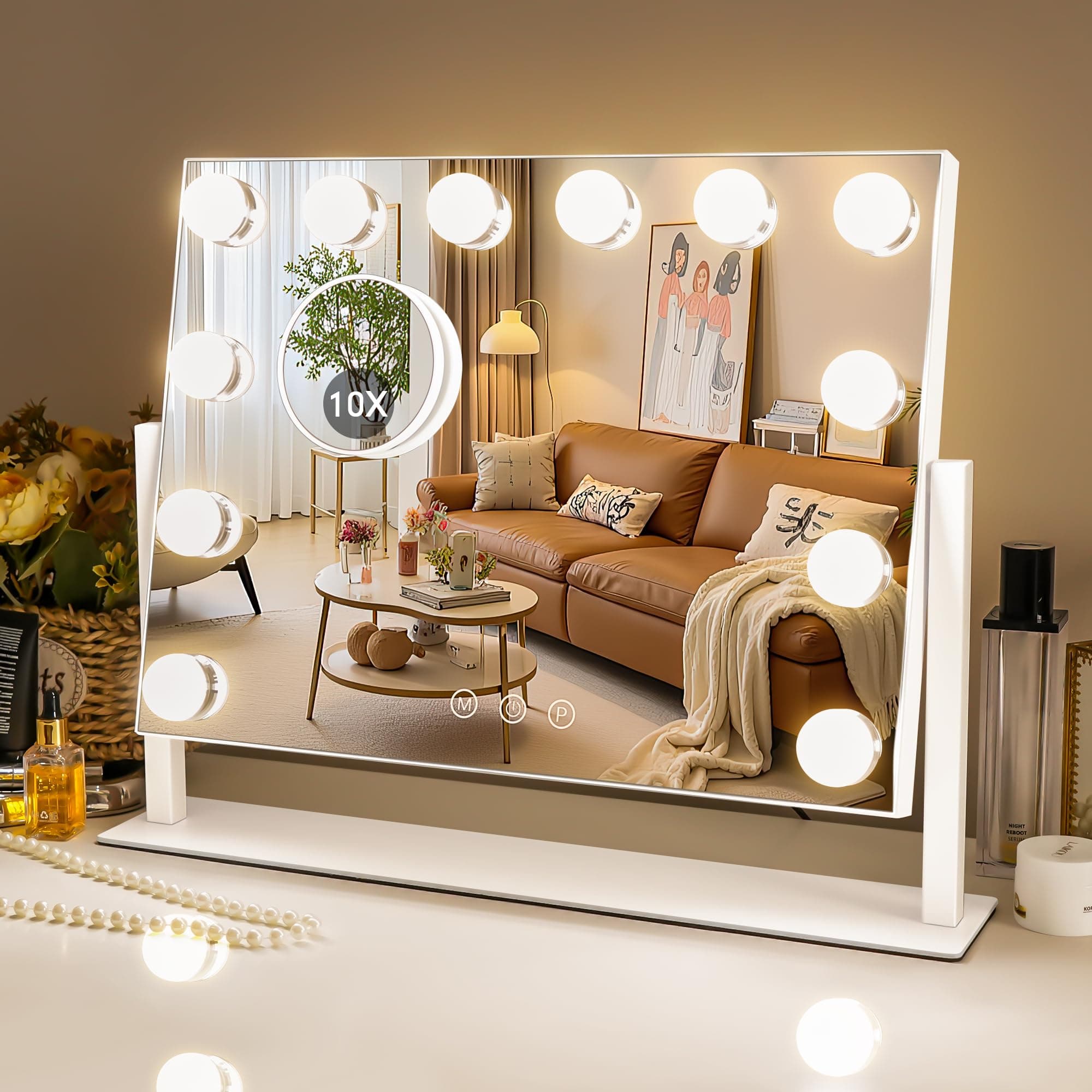 Kottova Large Hollywood Lighted Makeup Mirror